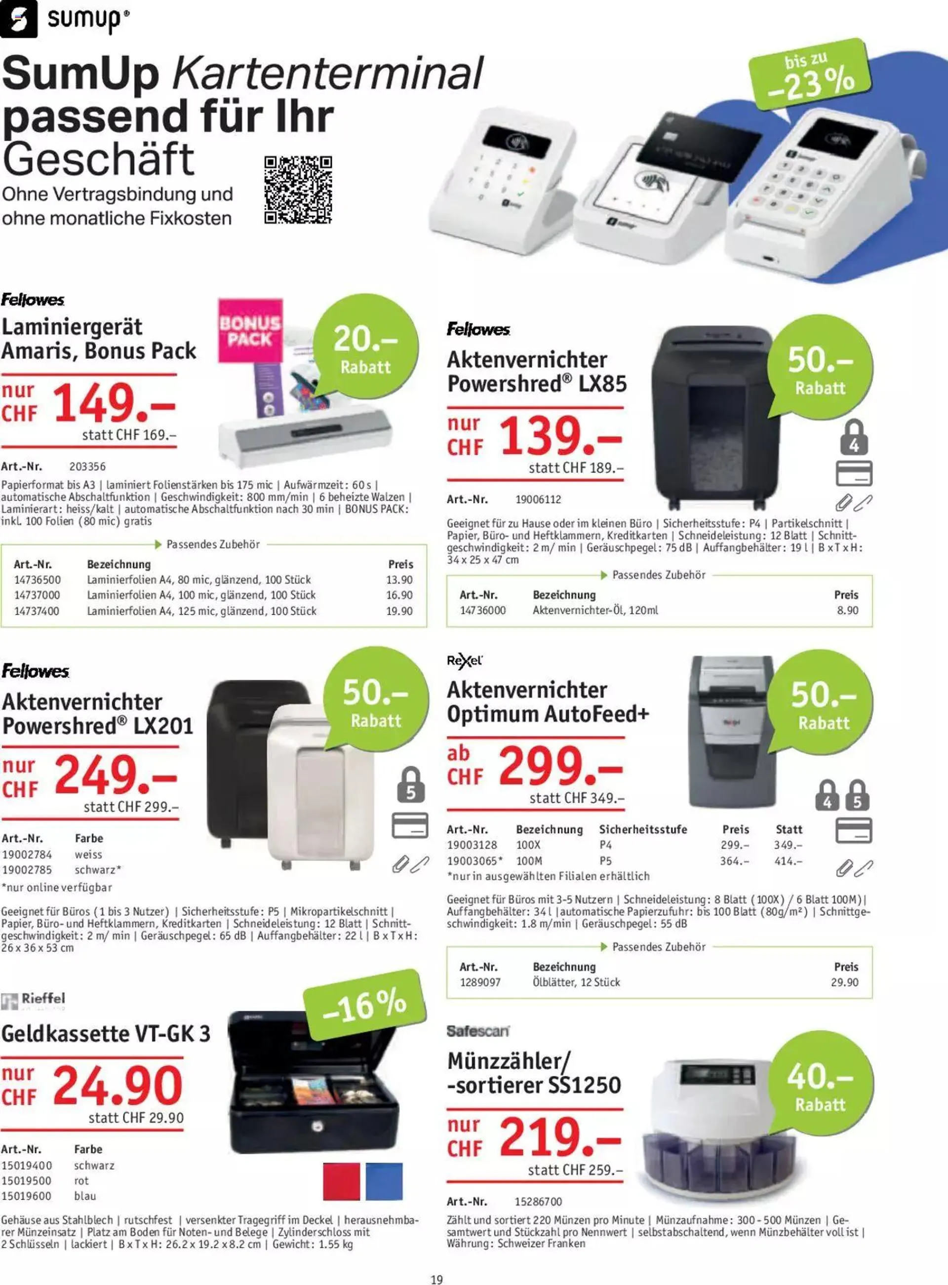 Office World Aktionen von 30. November bis 27. Dezember 2023 - Prospekt seite  19