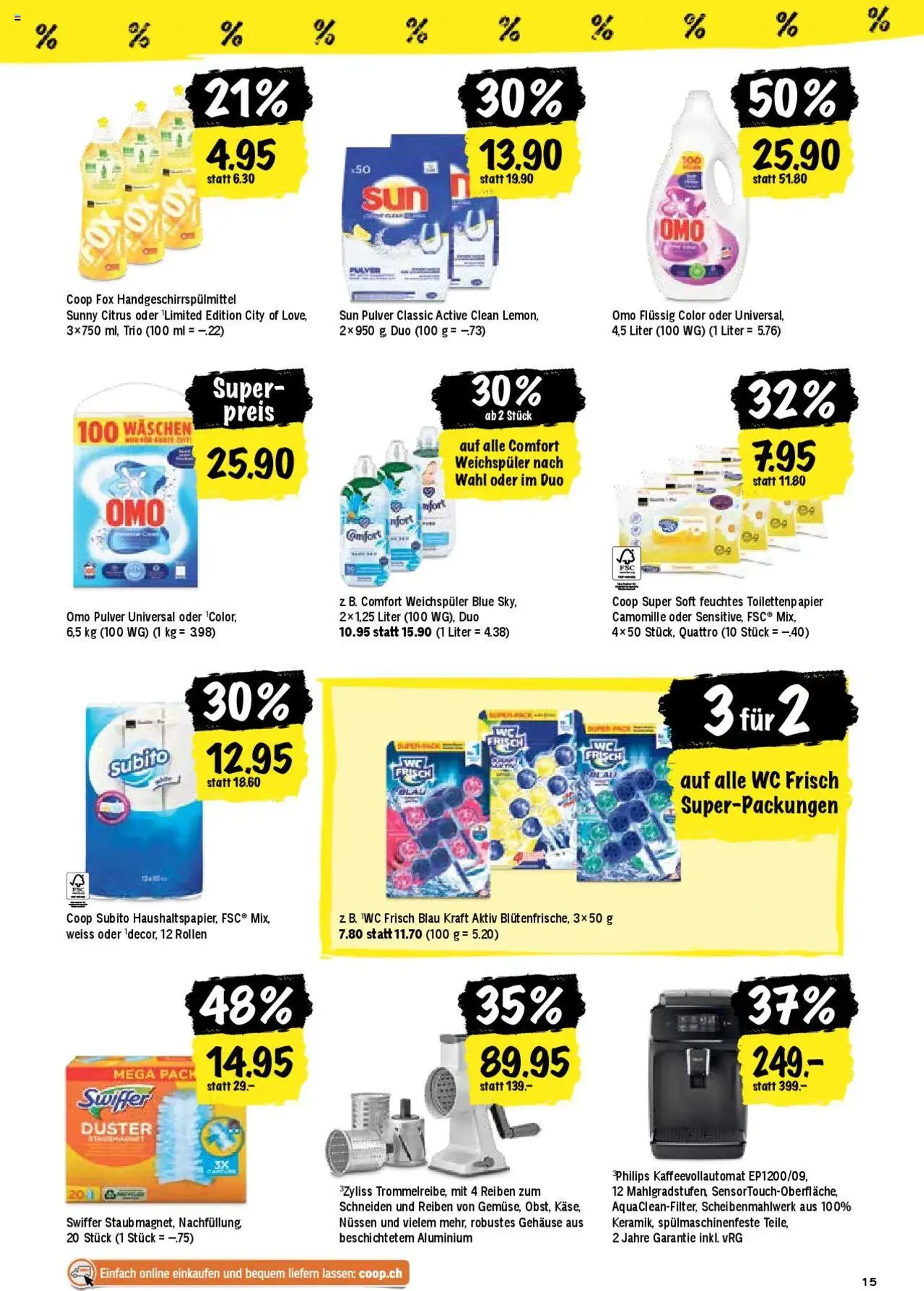 Coop Aktionen von 6. August bis 11. August 2024 - Prospekt seite  15