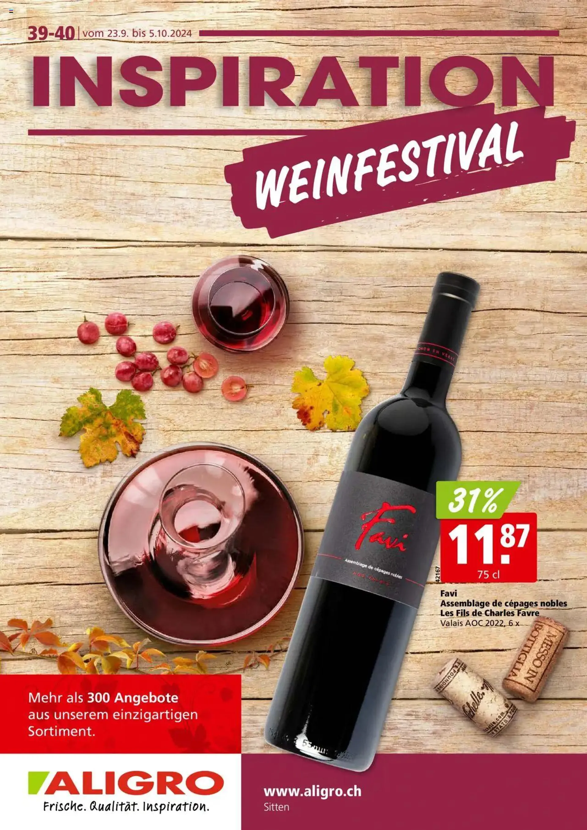 Aligro Aktionen Weinfestival - Sitten - 0