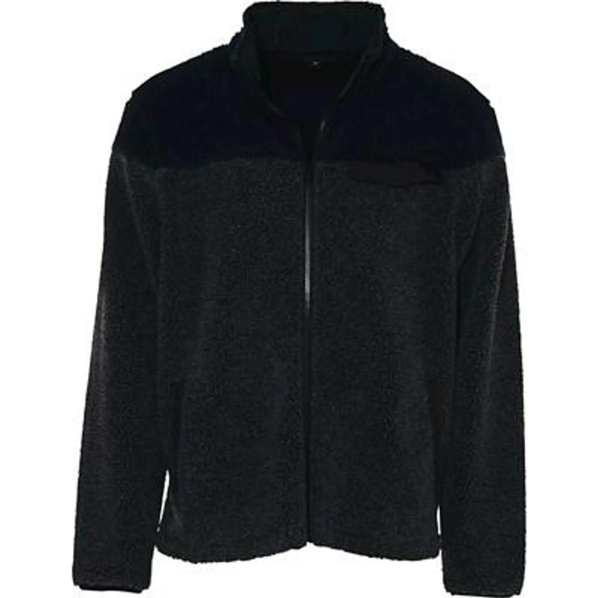 Jacke Sherpa grau/blau S