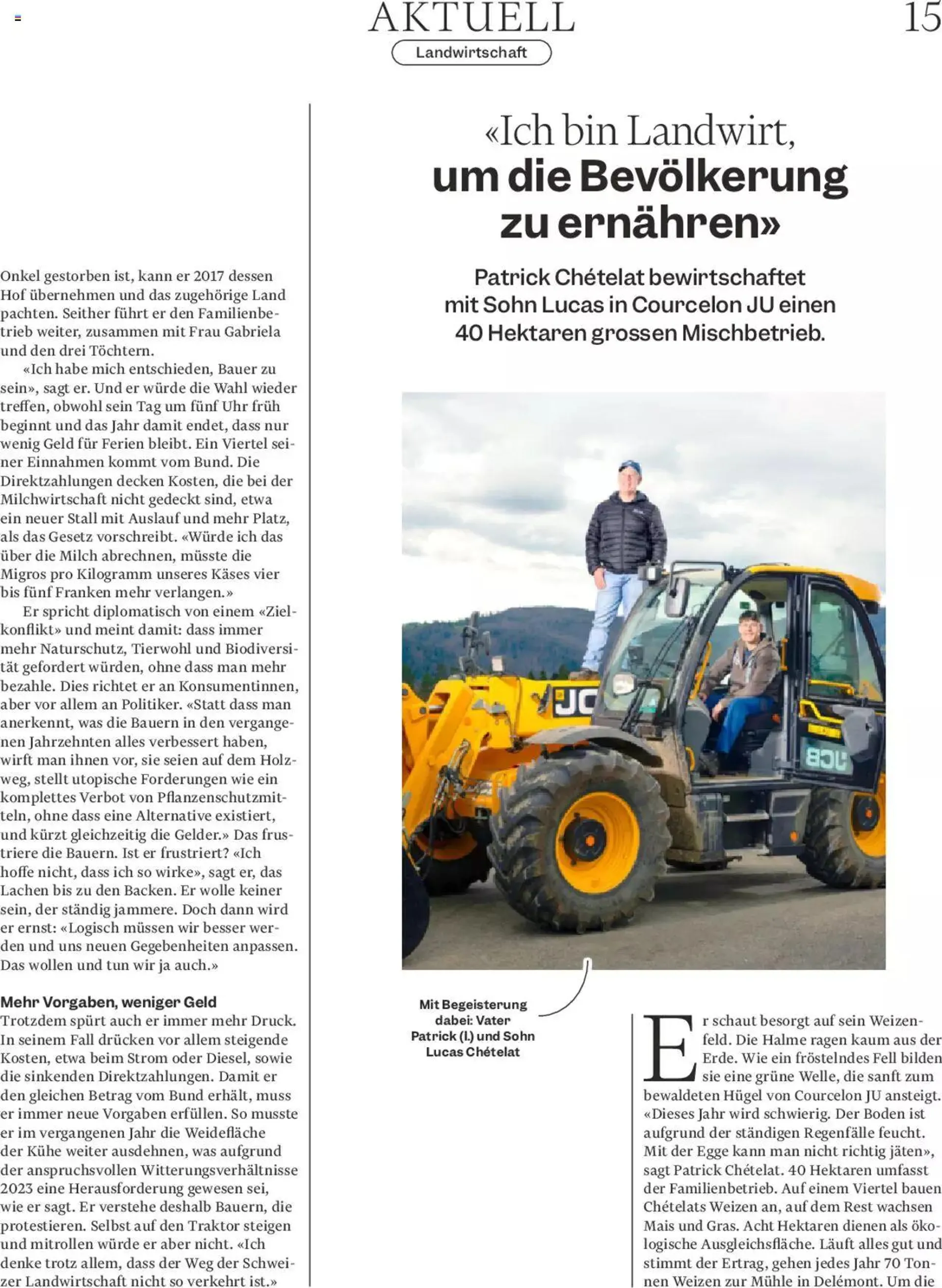 Migros - Magazin von 23. April bis 29. April 2024 - Prospekt seite  15