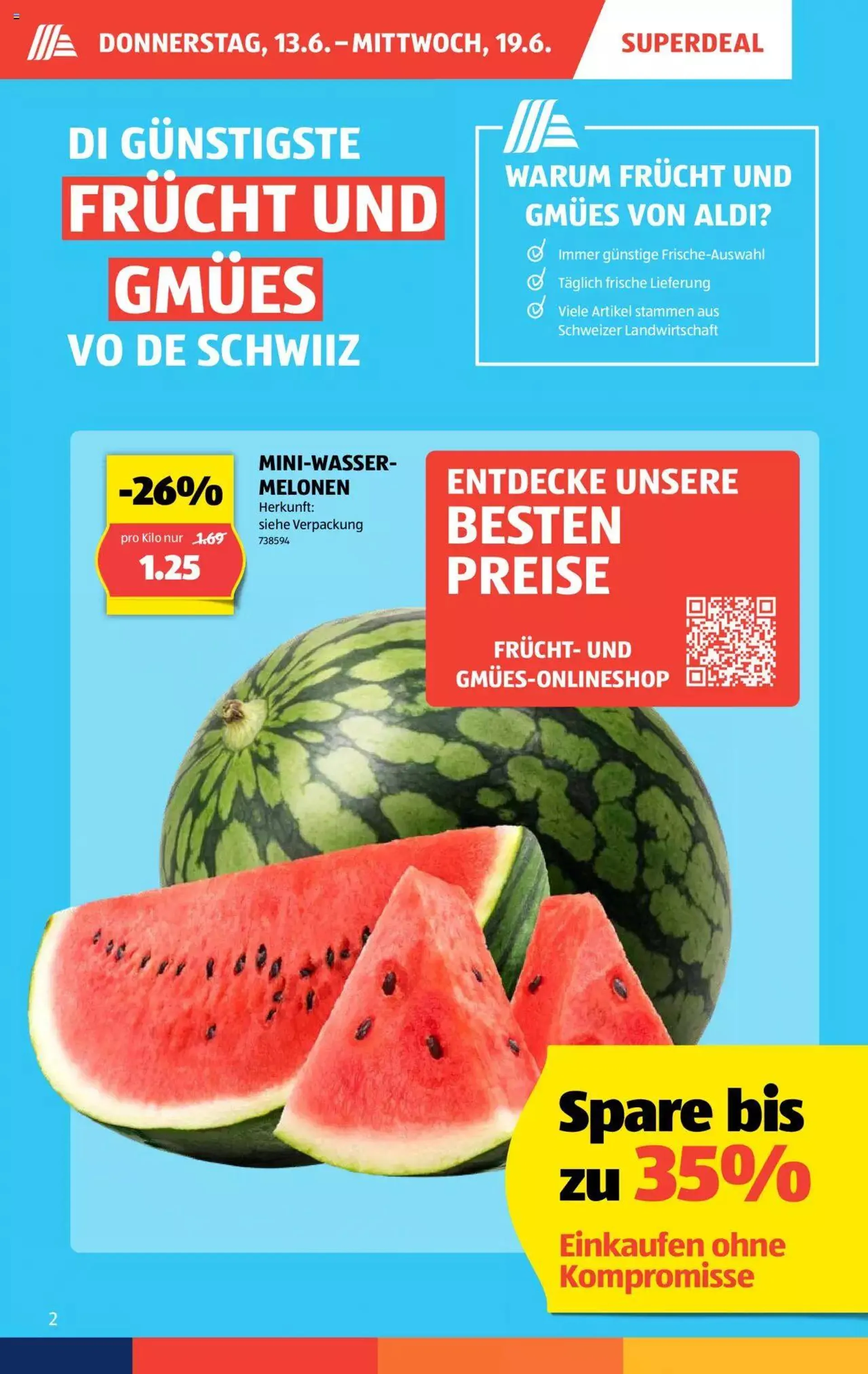 Aldi Aktionen von 13. Juni bis 19. Juni 2024 - Prospekt seite  2