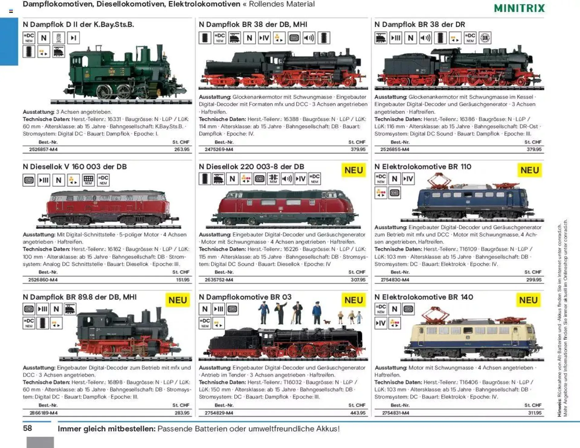Conrad Modellbahn Katalog 2023/24 von 5. September bis 31. Dezember 2023 - Prospekt seite  60