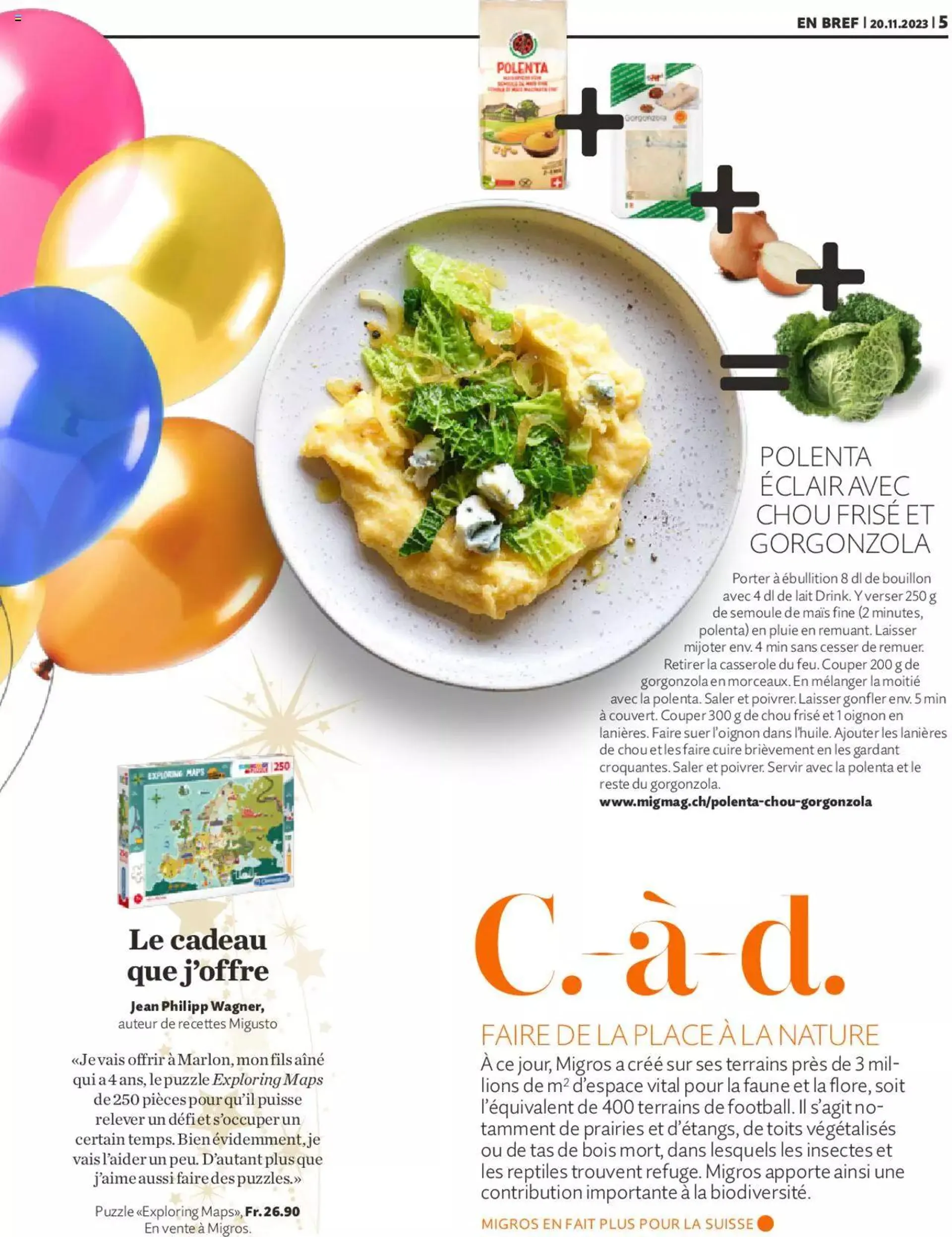 Migros Magazin FR von 20. November bis 31. Dezember 2023 - Prospekt seite  5