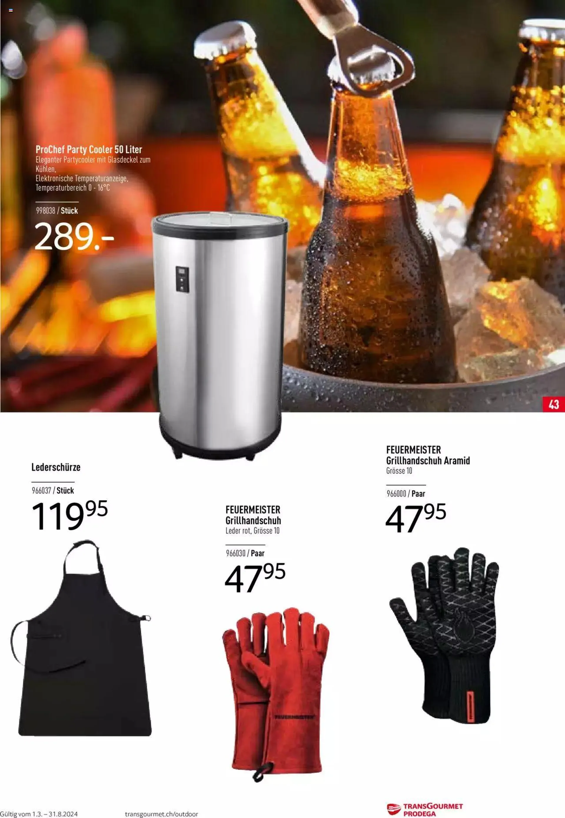 Prodega Outdoor Katalog 2024 von 26. Februar bis 26. Februar 2025 - Prospekt seite  43