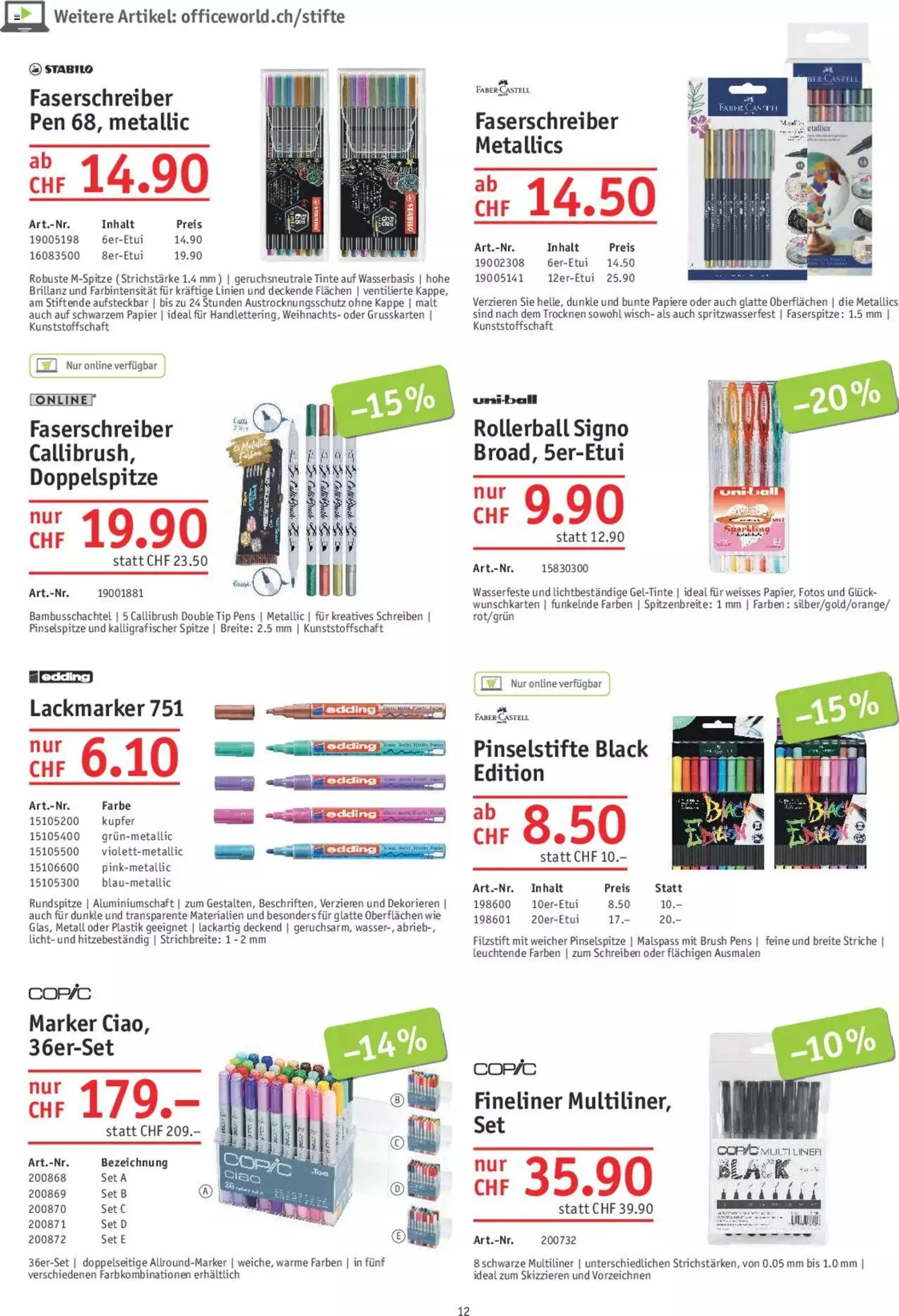 Office World Aktionen von 26. Oktober bis 29. November 2023 - Prospekt seite  12