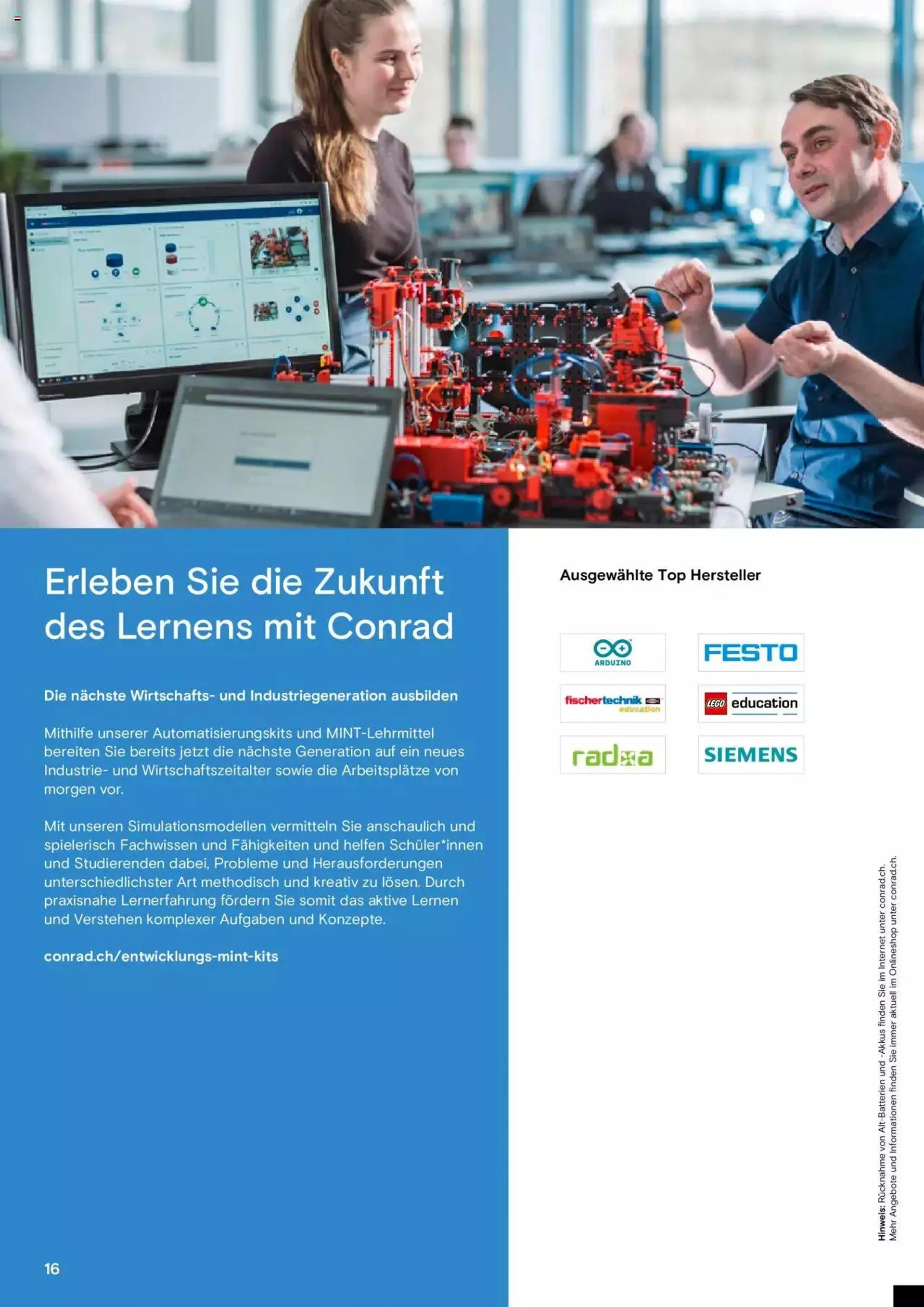 Conrad Automation und Robotik von 18. Juli bis 31. Dezember 2023 - Prospekt seite  16