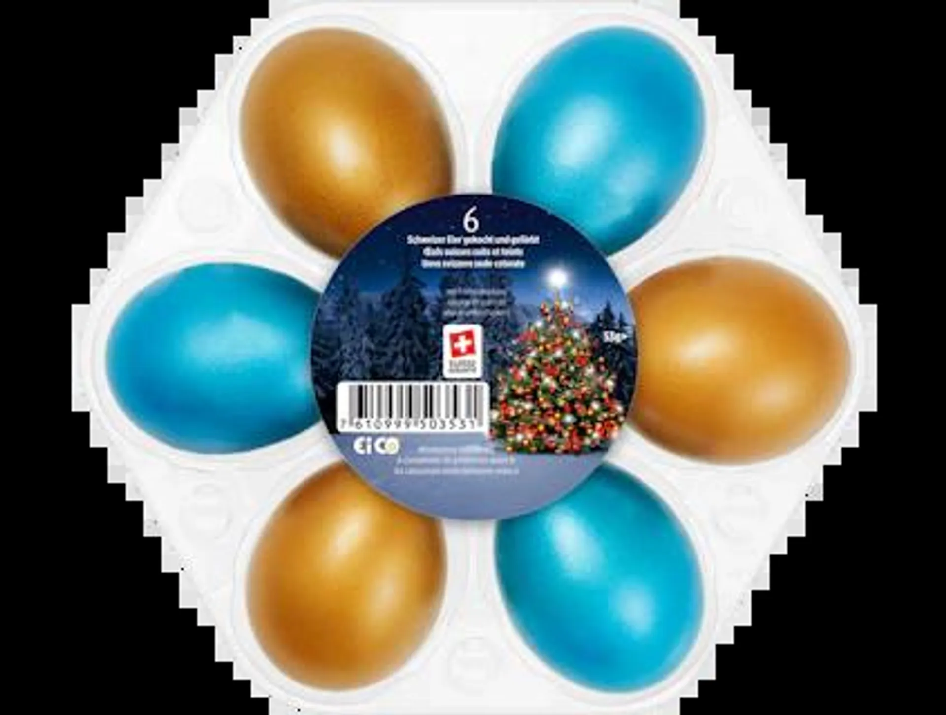 Schweizer Picknick-Eier Weihnachten