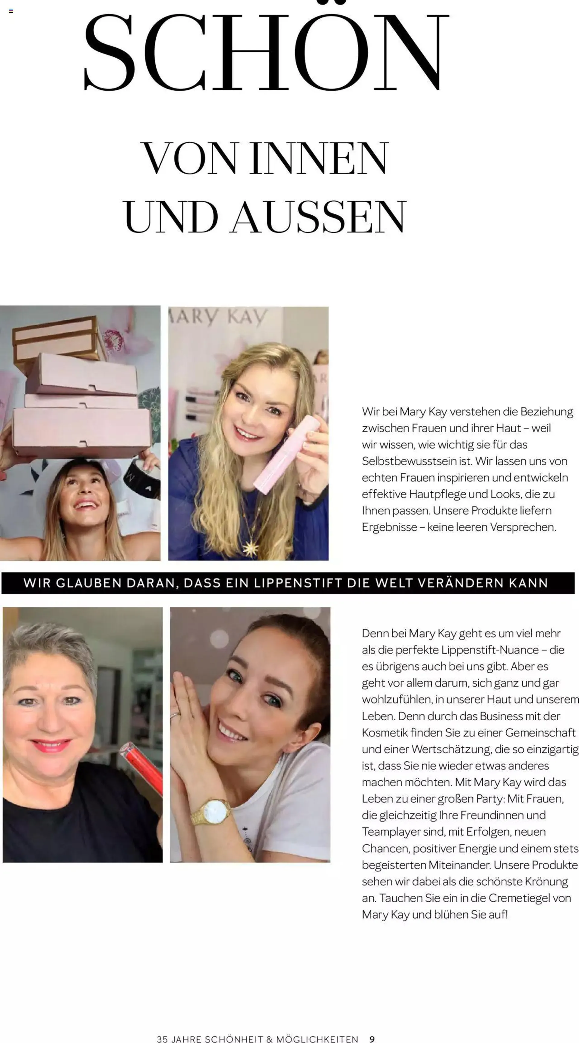 Mary Kay - Über Mary Kay von 1. April bis 31. Dezember 2024 - Prospekt seite  9