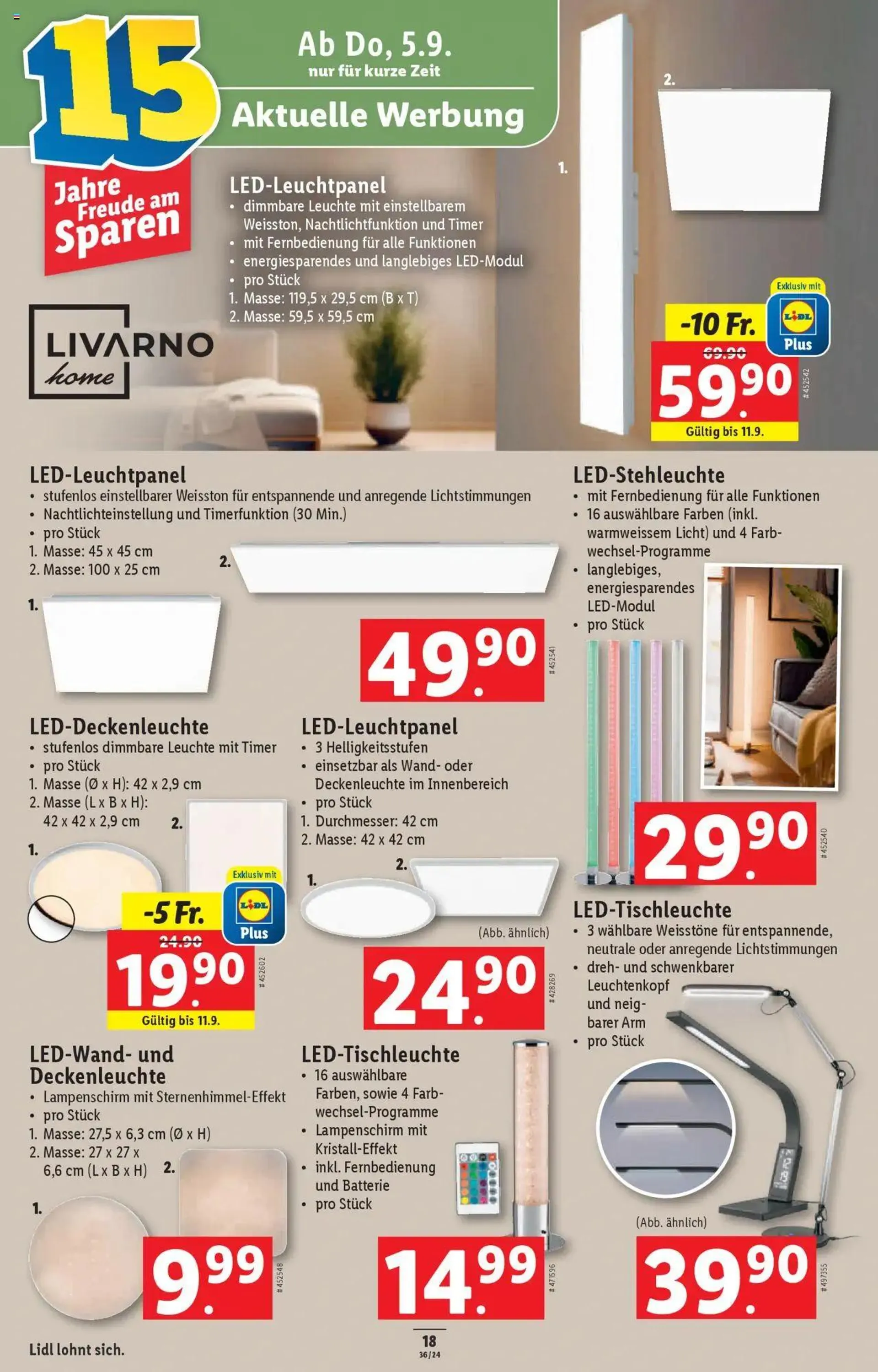 Lidl Aktionen von 5. September bis 11. September 2024 - Prospekt seite  18