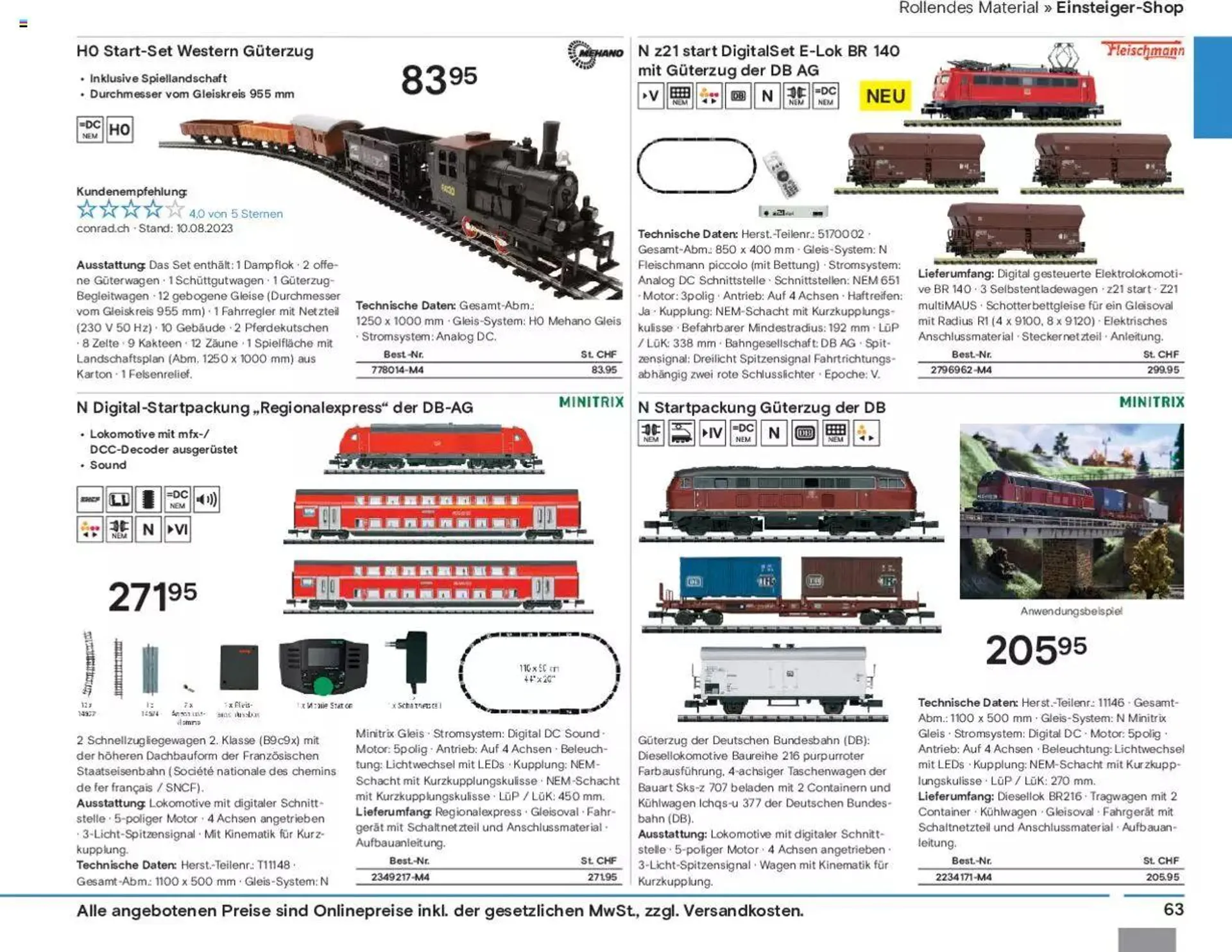 Conrad Modellbahn Katalog 2023/24 von 5. September bis 31. Dezember 2023 - Prospekt seite  65