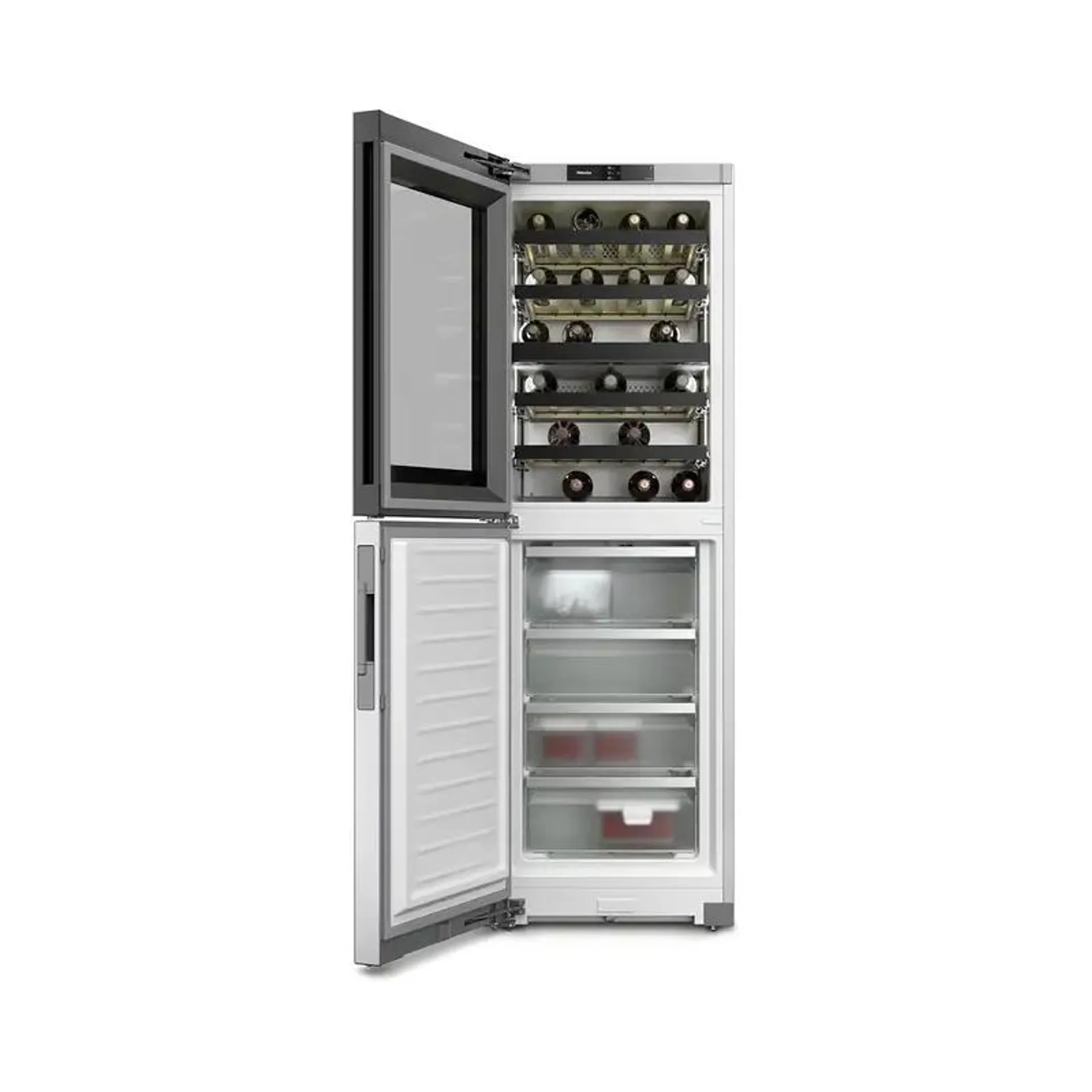 Miele KWNS 4784 DE Wein-Gefrierkombination Edelstahl links