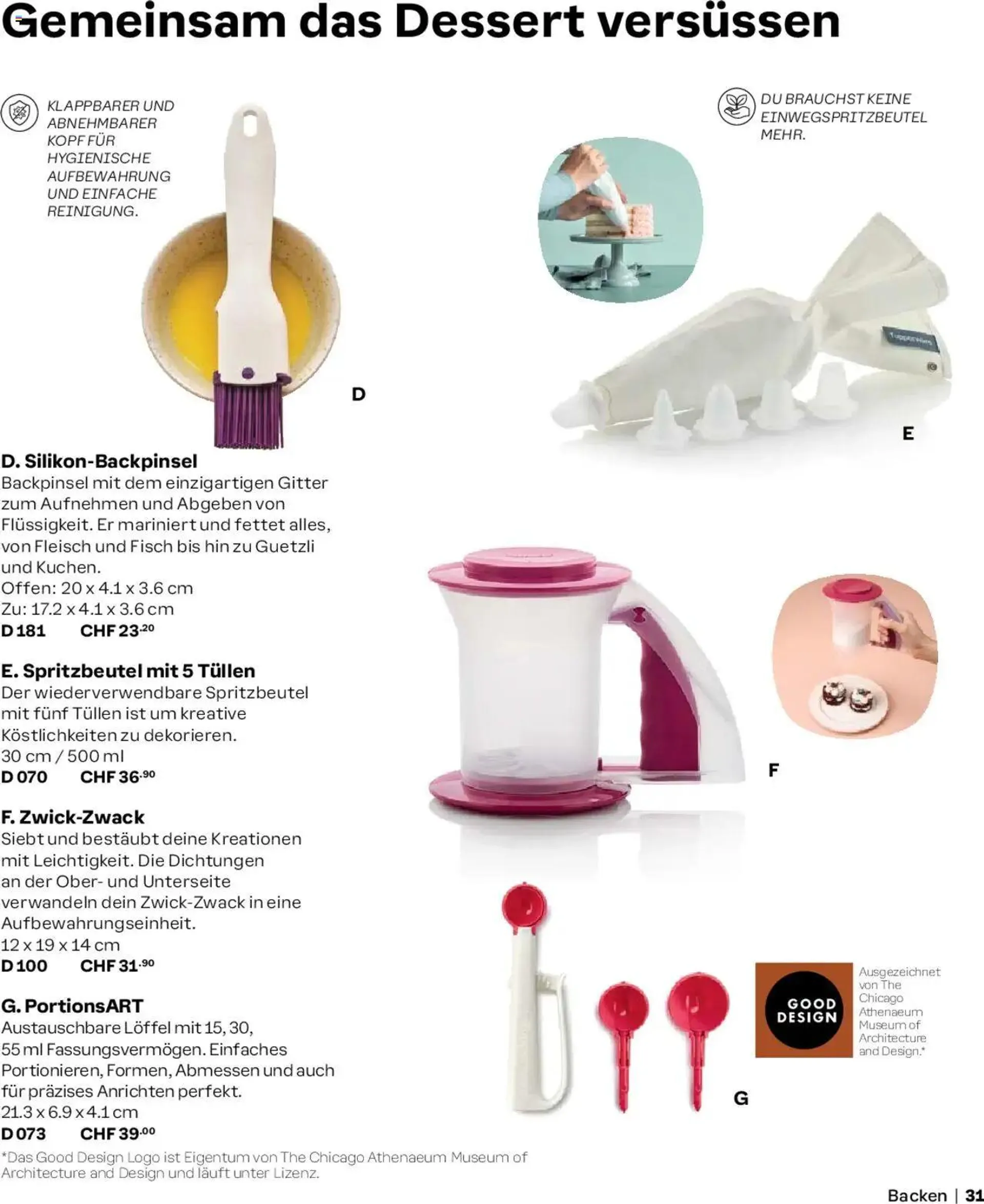 Tupperware Aktionen Herbst / Winter 2024/25 von 2. September bis 31. Dezember 2024 - Prospekt seite  31