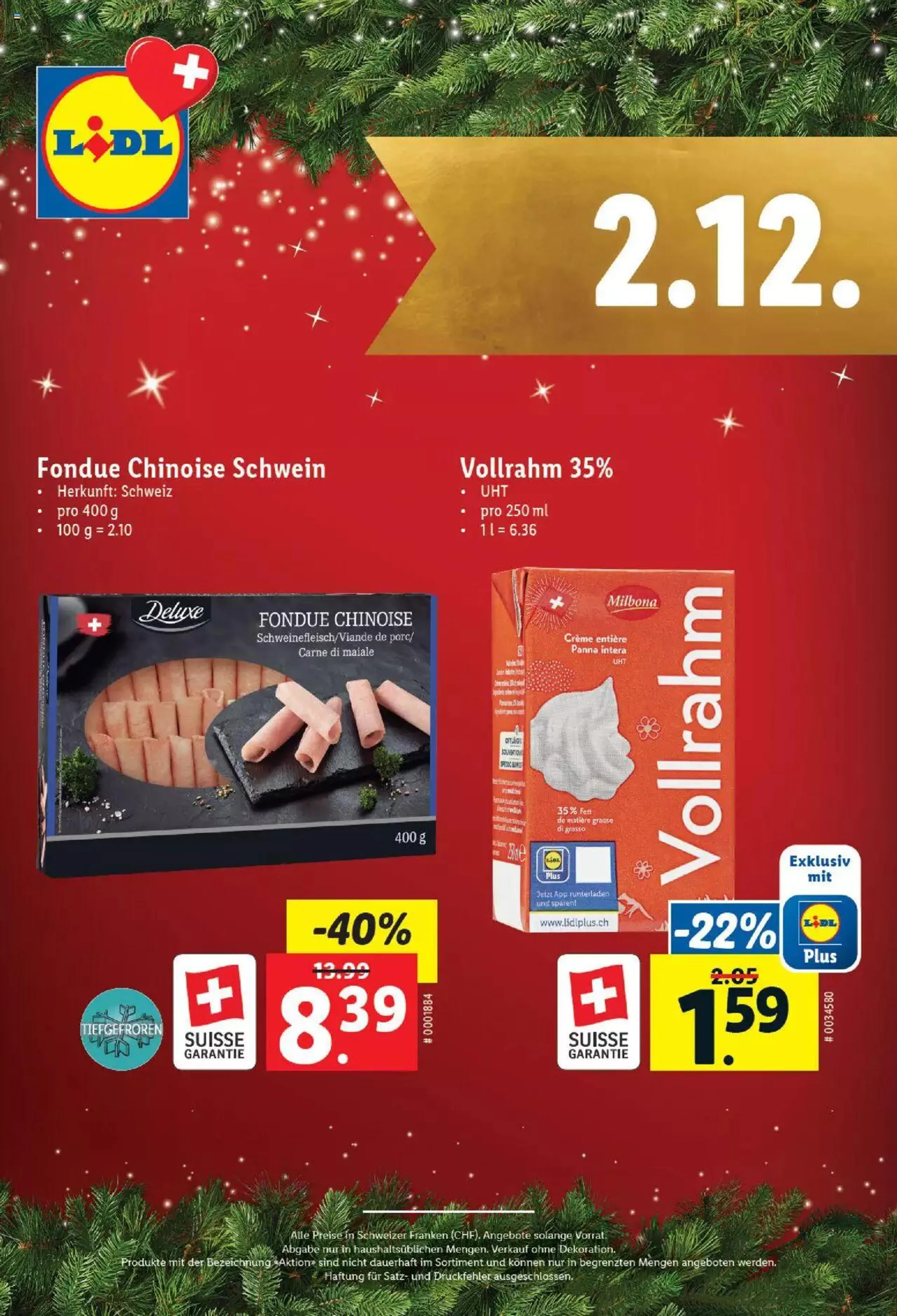 Lidl Aktionen Magische Weihnachtszeit von 1. Dezember bis 24. Dezember 2023 - Prospekt seite  3