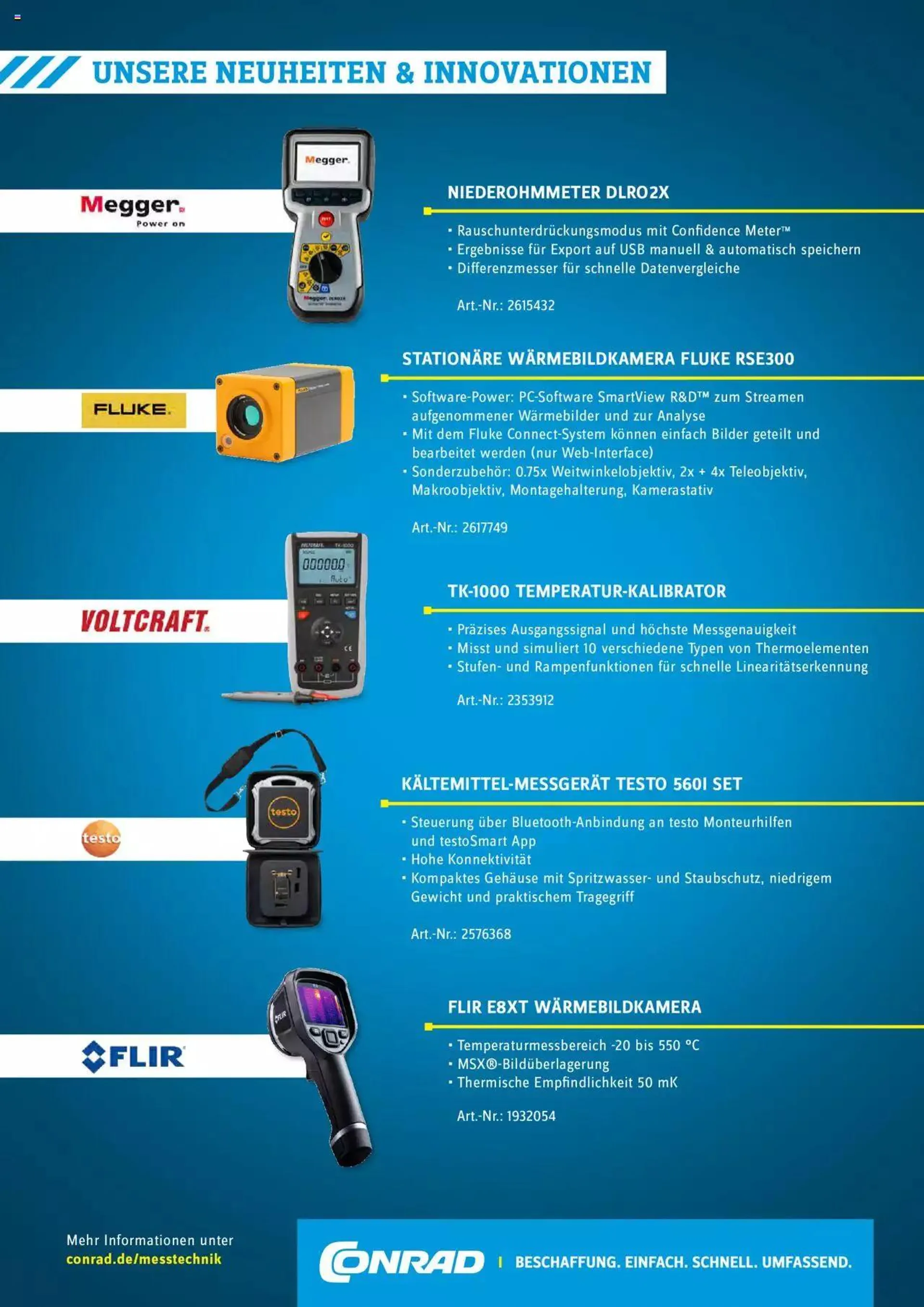Conrad - Wir sind Technik - Messtechnic fur Profis von 14. November bis 31. Dezember 2023 - Prospekt seite  6