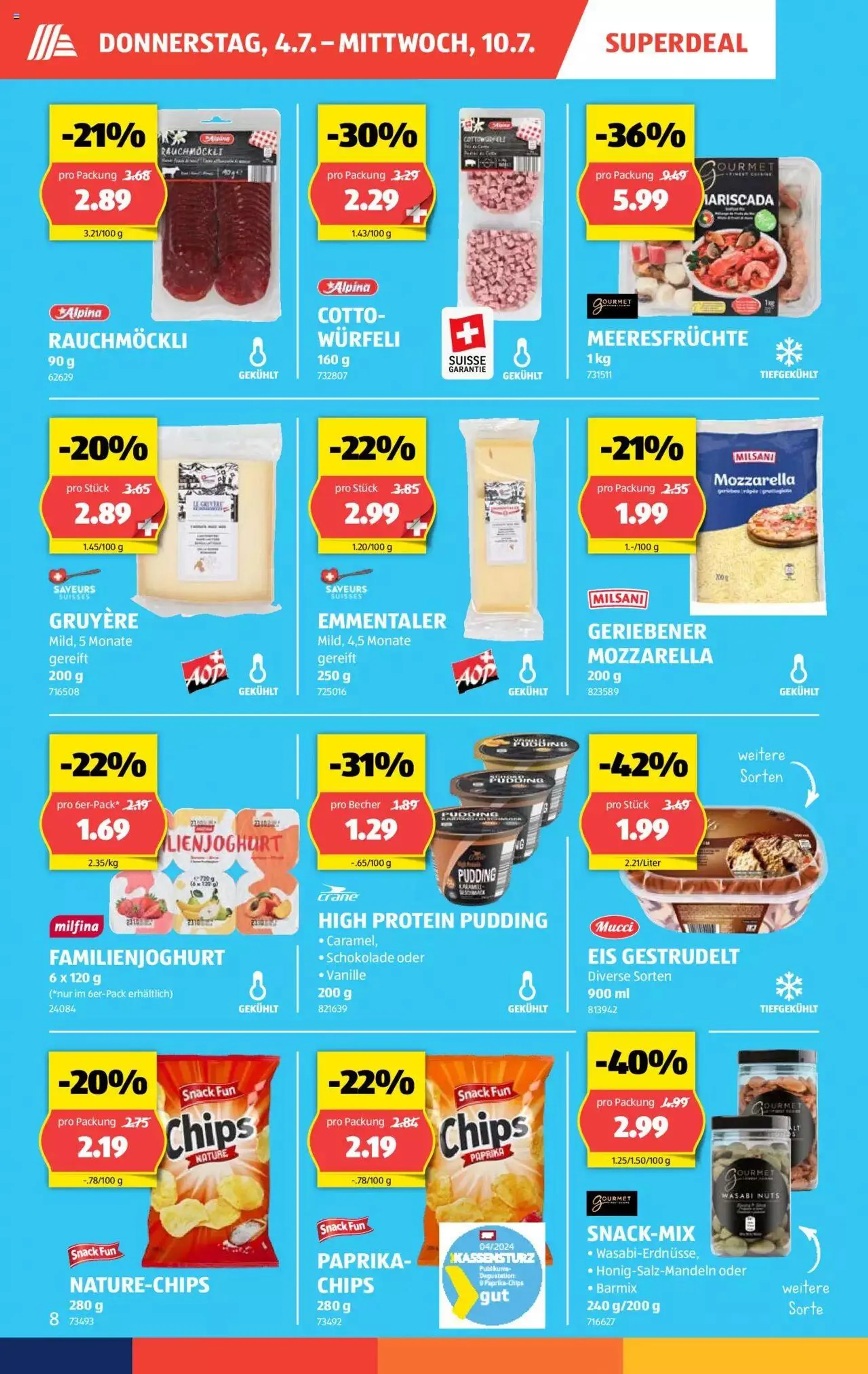 Aldi Aktionen von 4. Juli bis 10. Juli 2024 - Prospekt seite  8