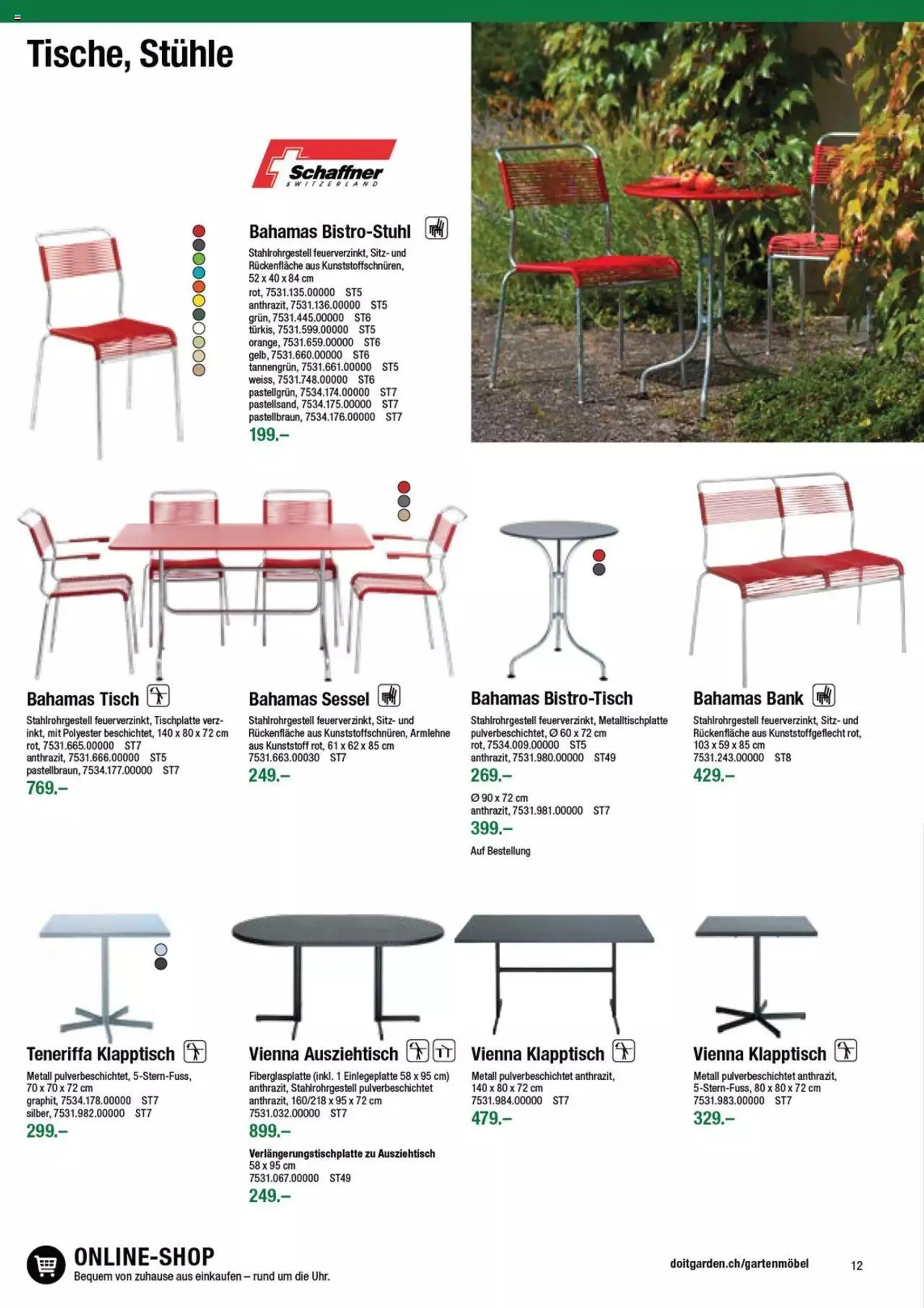 DO IT+GARDEN MIGROS - Gartenmoebel von 9. Februar bis 31. Dezember 2023 - Prospekt seite  12