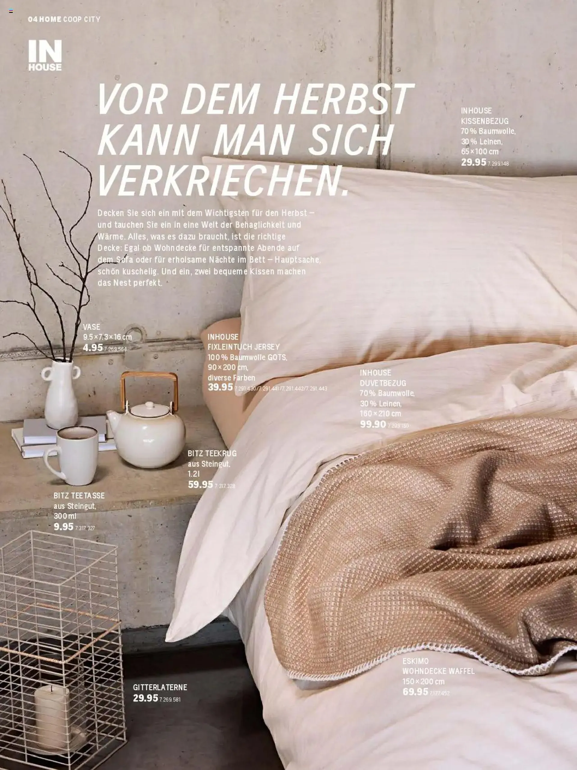 Coop City Magazin von 24. September bis 31. Dezember 2024 - Prospekt seite  4