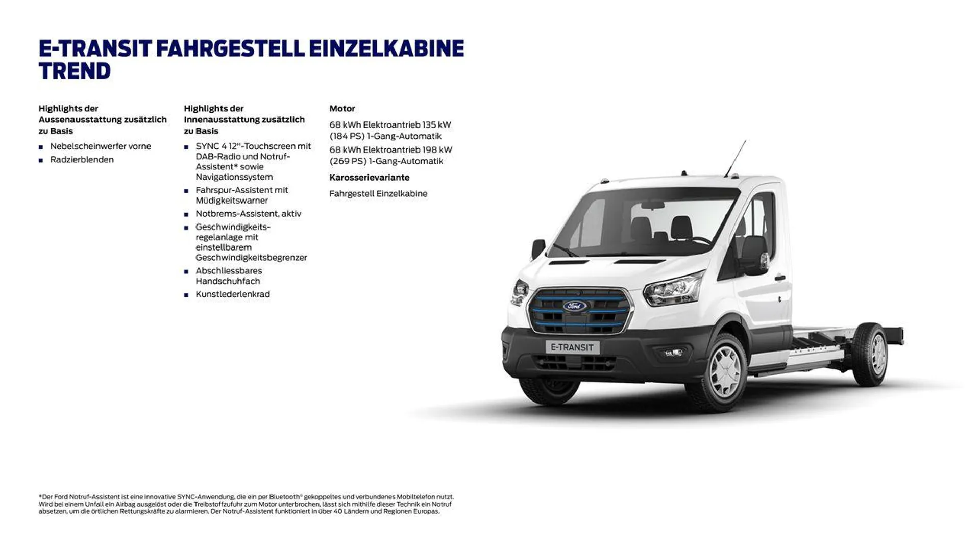 Der Neue Ford E-Transit  von 7. November bis 7. November 2024 - Prospekt seite  12