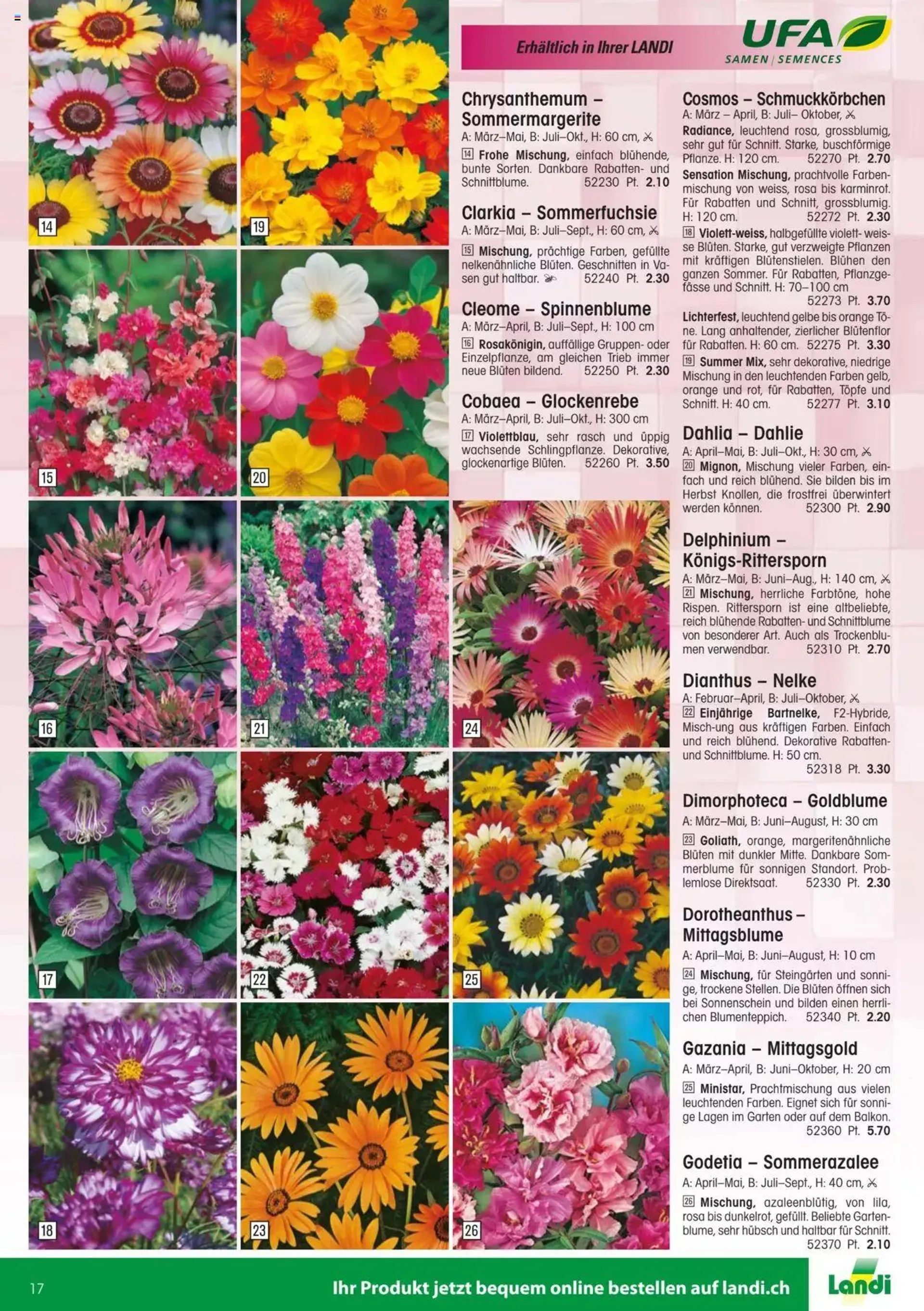 Landi - Gartensamenkatalog 2023 von 10. Januar bis 31. Dezember 2023 - Prospekt seite  17