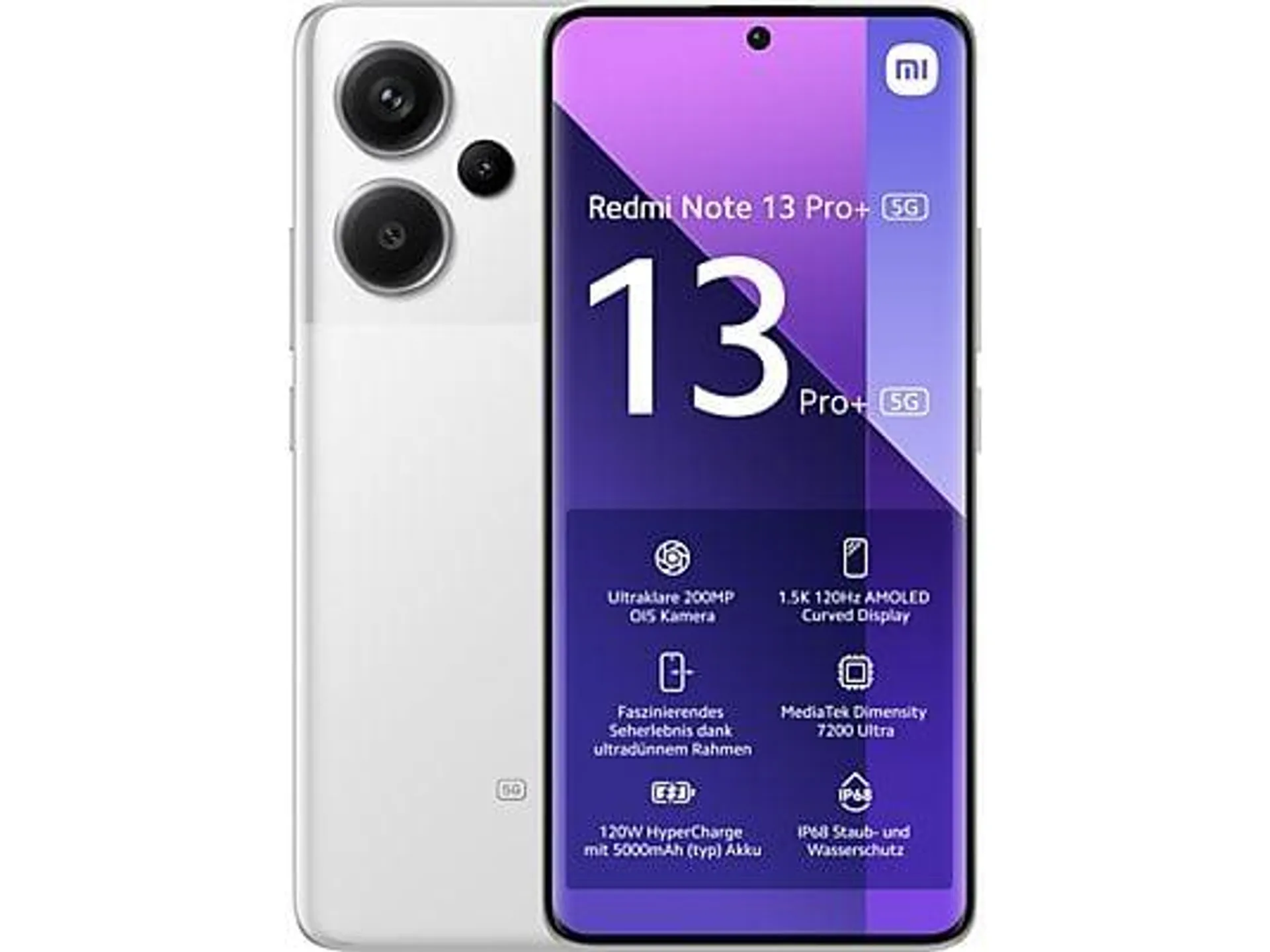 XIAOMI Redmi Note 13 Pro+ 5G - Smartphone (6.67 ", 256 GB, Moonlight White)