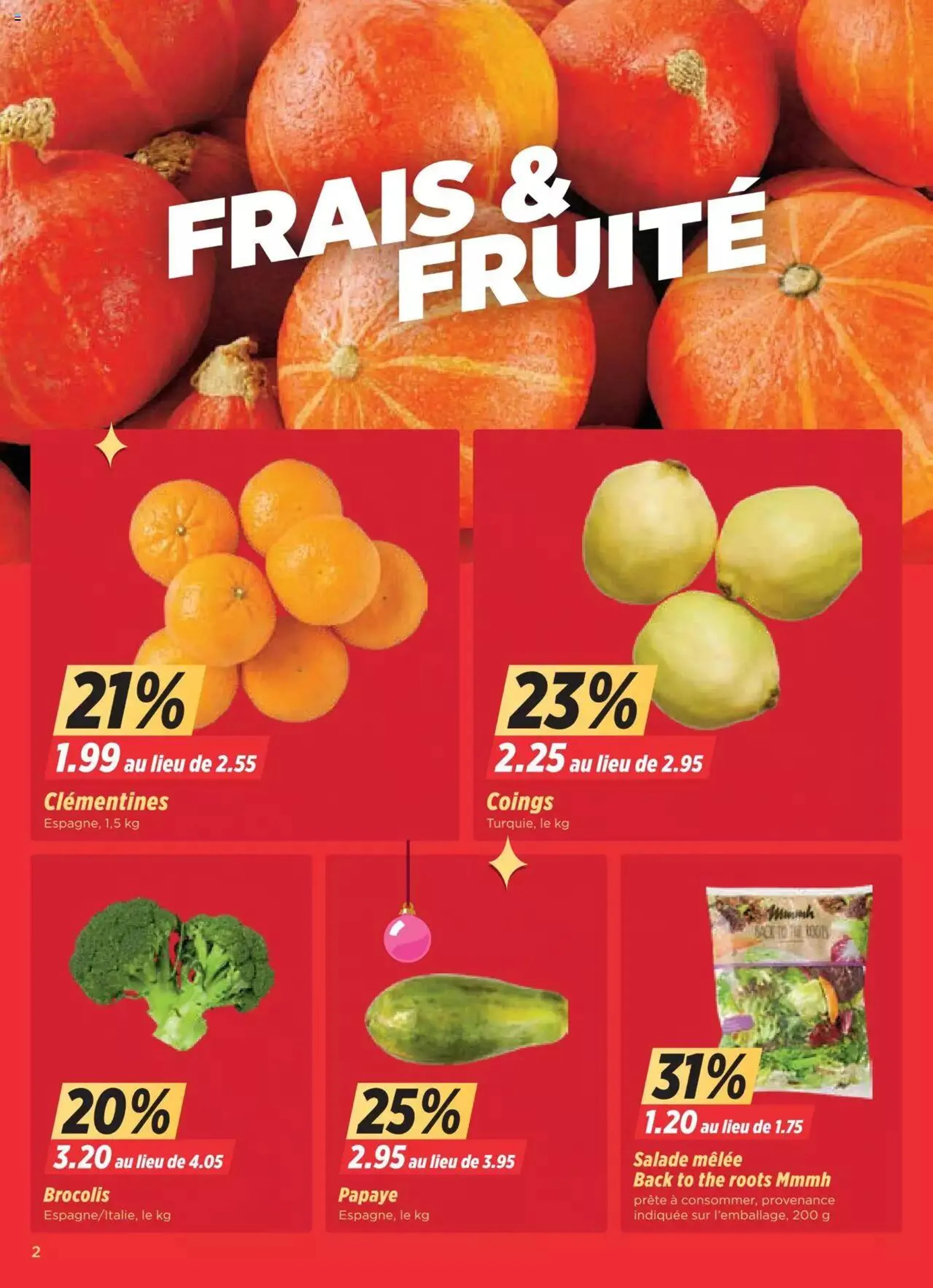 Denner Aktionen FR von 5. Dezember bis 11. Dezember 2023 - Prospekt seite  2
