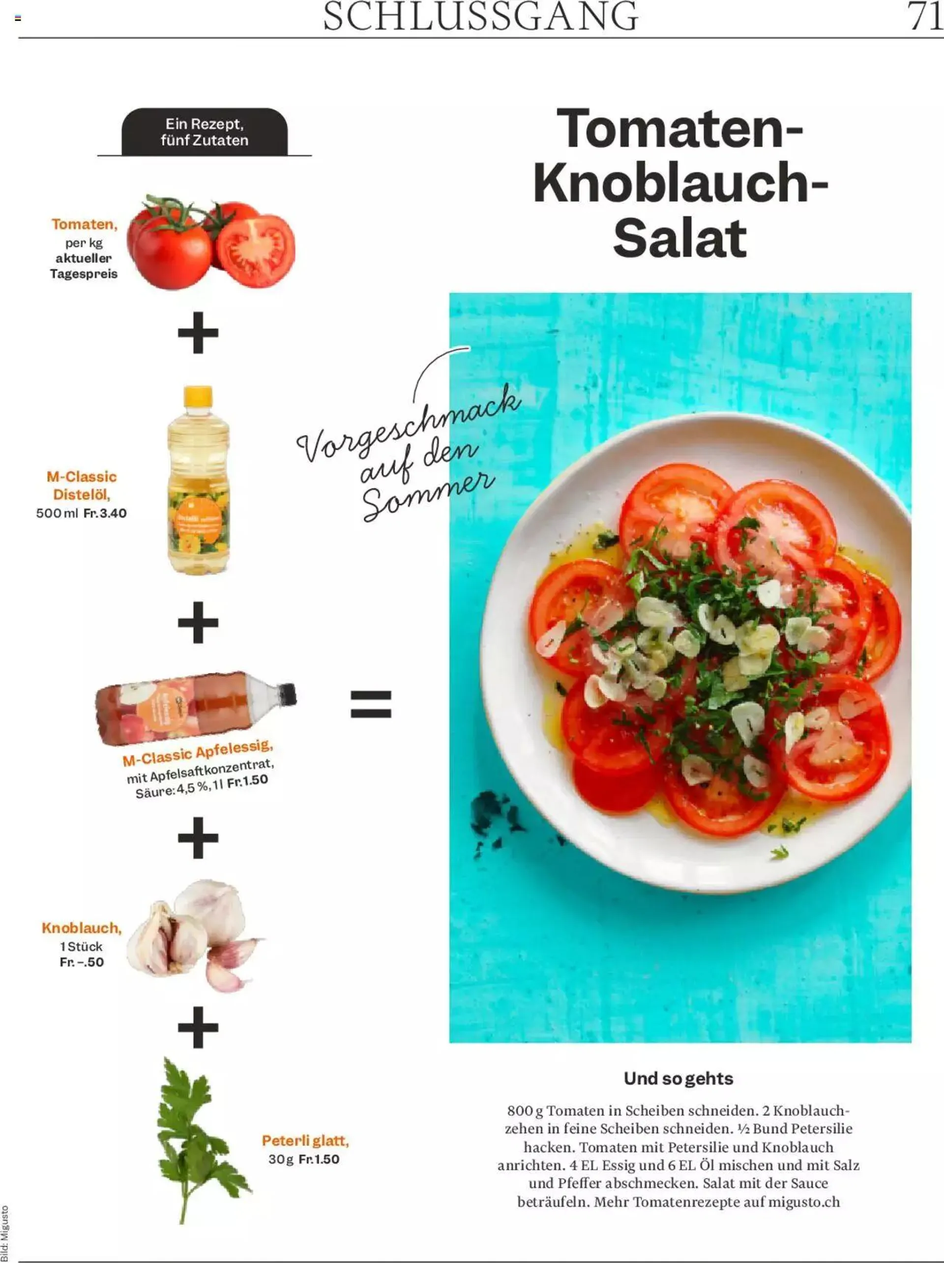 Migros - Magazin von 23. April bis 29. April 2024 - Prospekt seite  71