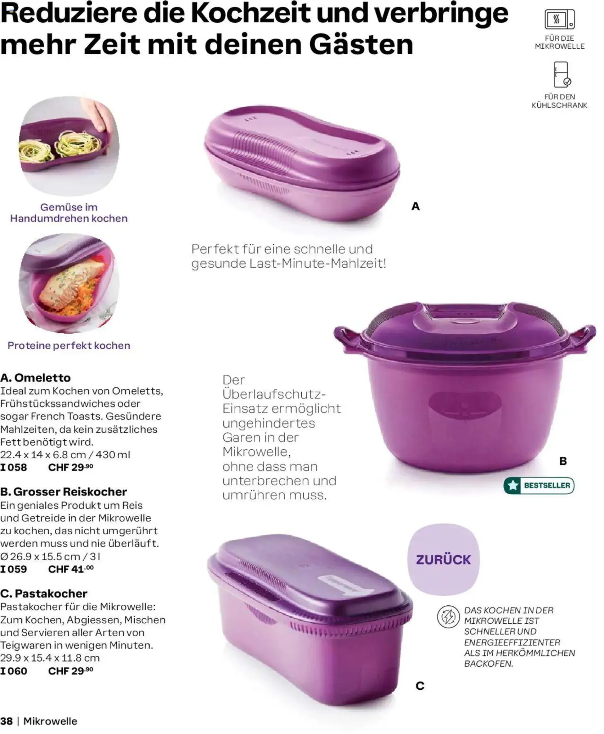 Tupperware Aktionen Herbst / Winter 2024/25 von 2. September bis 31. Dezember 2024 - Prospekt seite  38