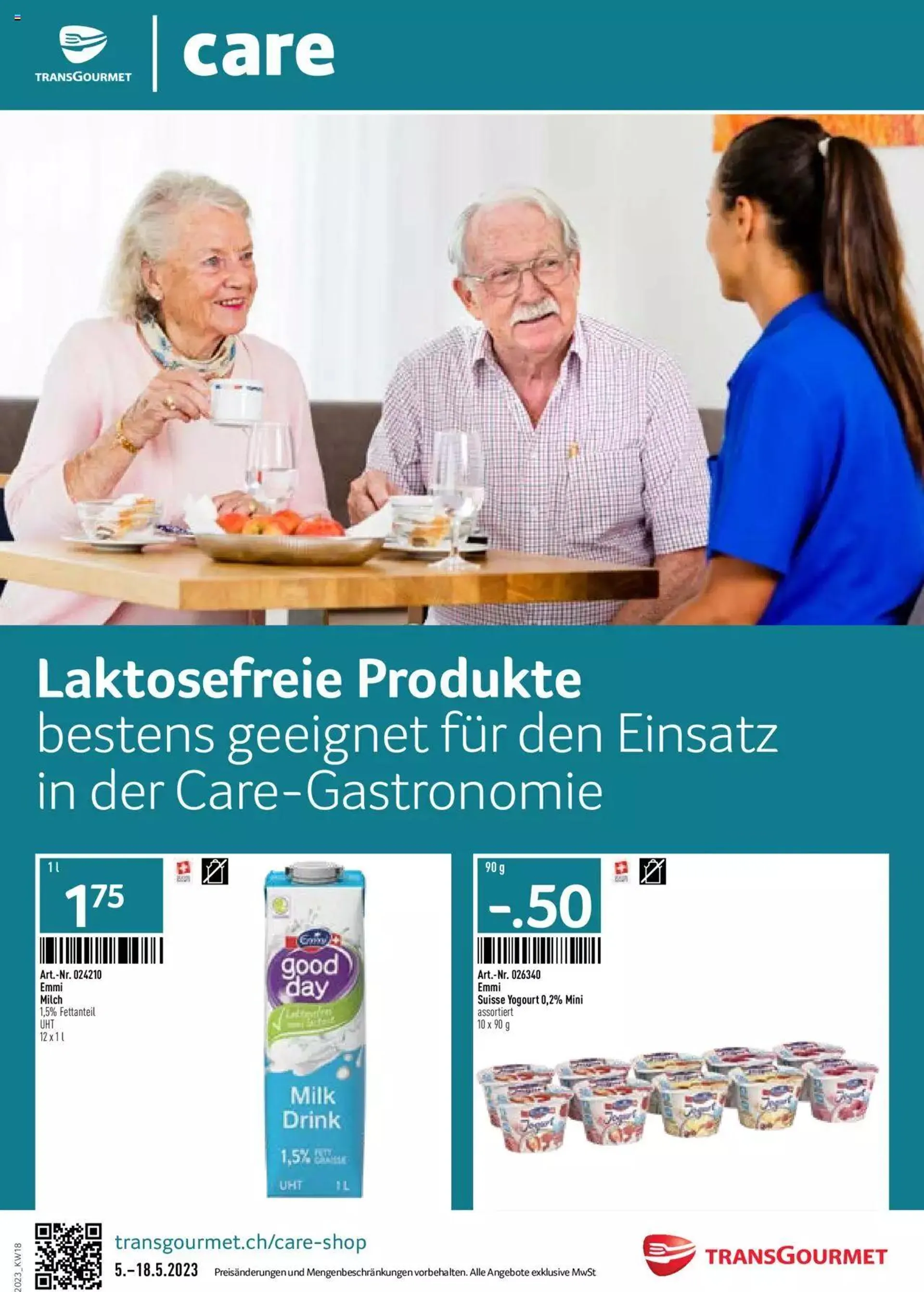 Prodega Aktionen Laktosefreie Produkte bestens geeignet für den Einsatz in der Care-Gastronomie - 0