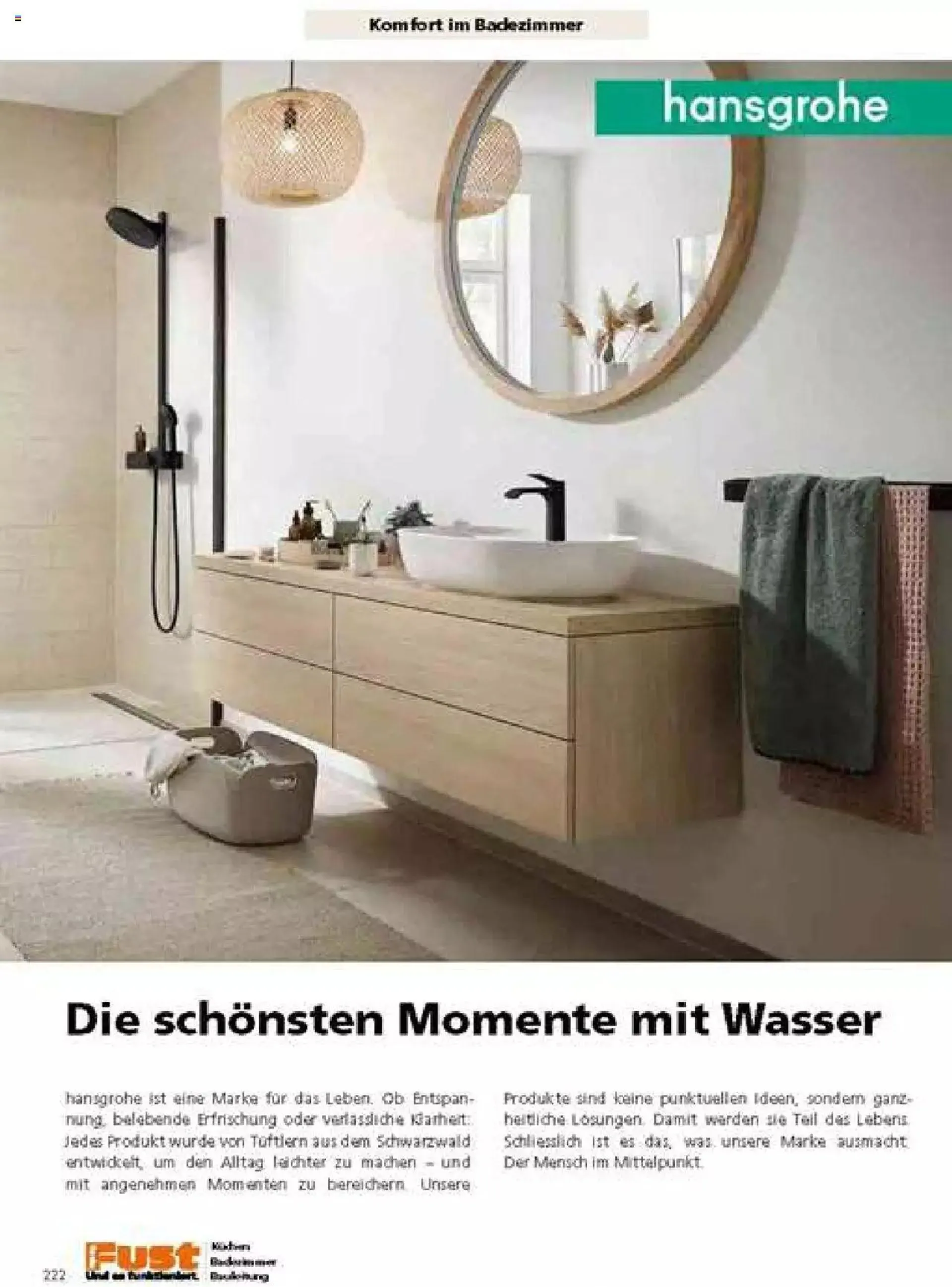 Fust Badezimmermagazin von 17. April bis 31. Dezember 2023 - Prospekt seite  222