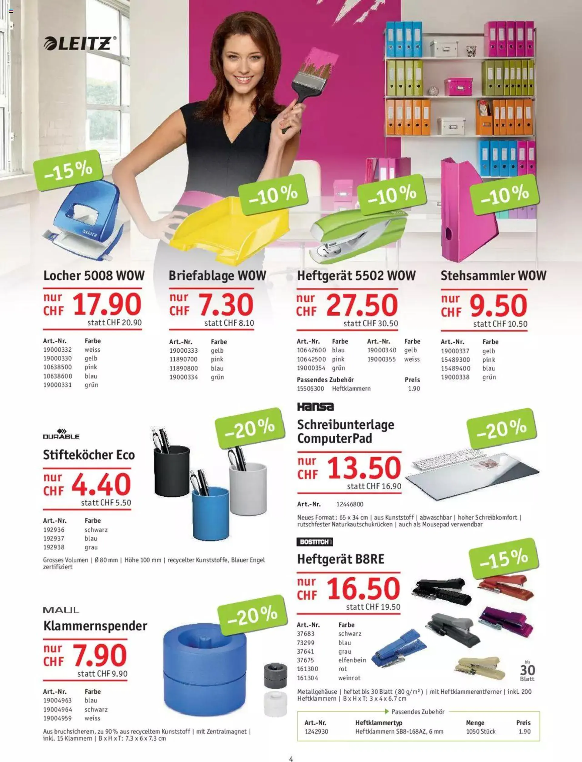 Office World Aktionen von 29. Juni bis 23. August 2023 - Prospekt seite  4