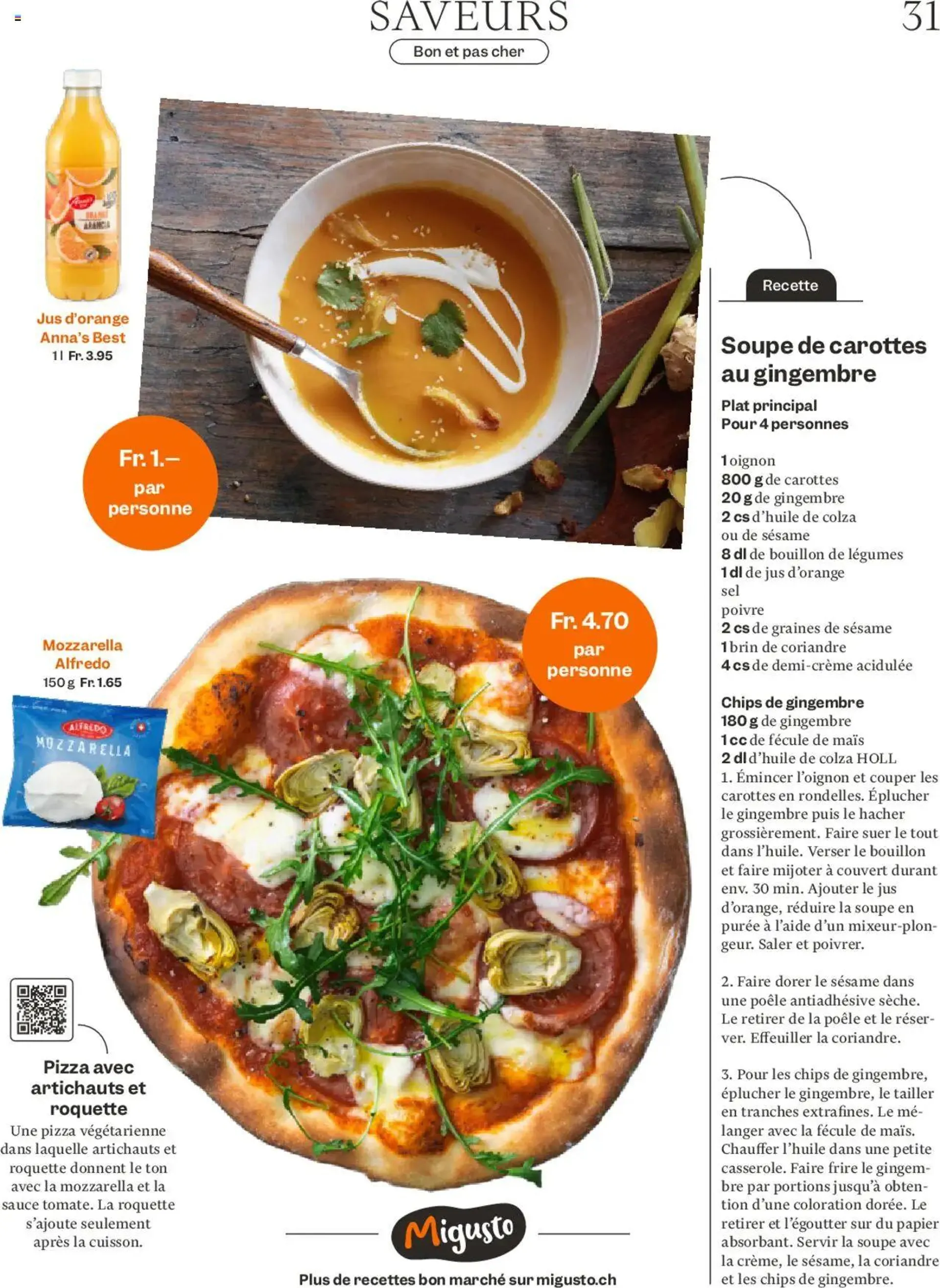 Migros Magazin FR von 21. Oktober bis 27. Oktober 2024 - Prospekt seite  31