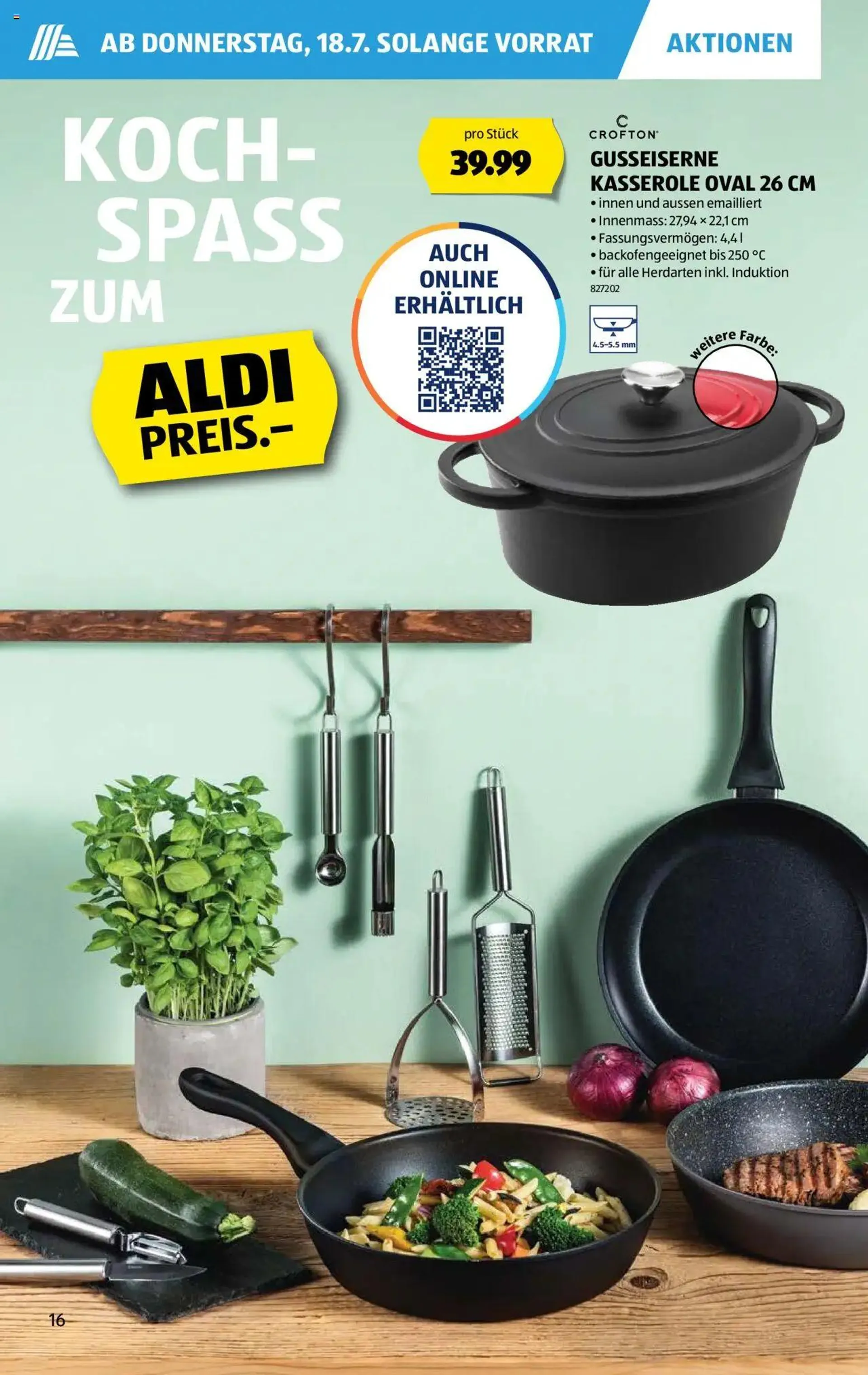 Aldi Aktionen von 18. Juli bis 24. Juli 2024 - Prospekt seite  16