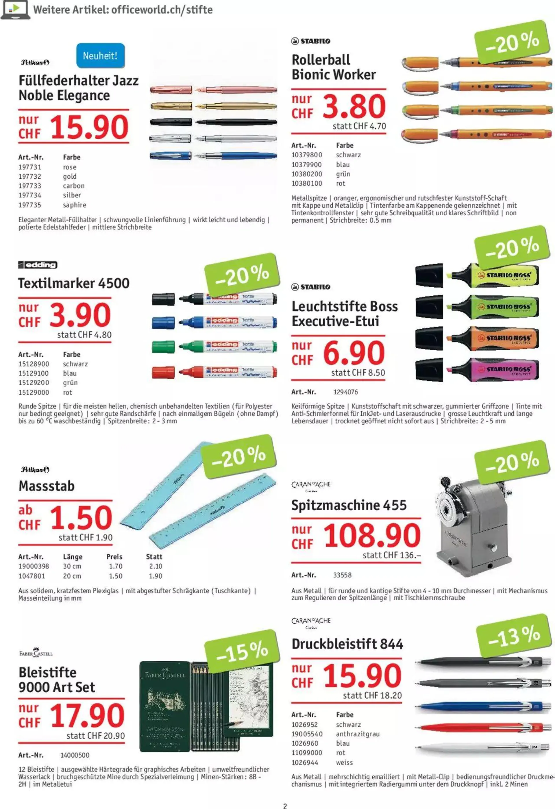 Office World Aktionen von 29. Juni bis 23. August 2023 - Prospekt seite  2