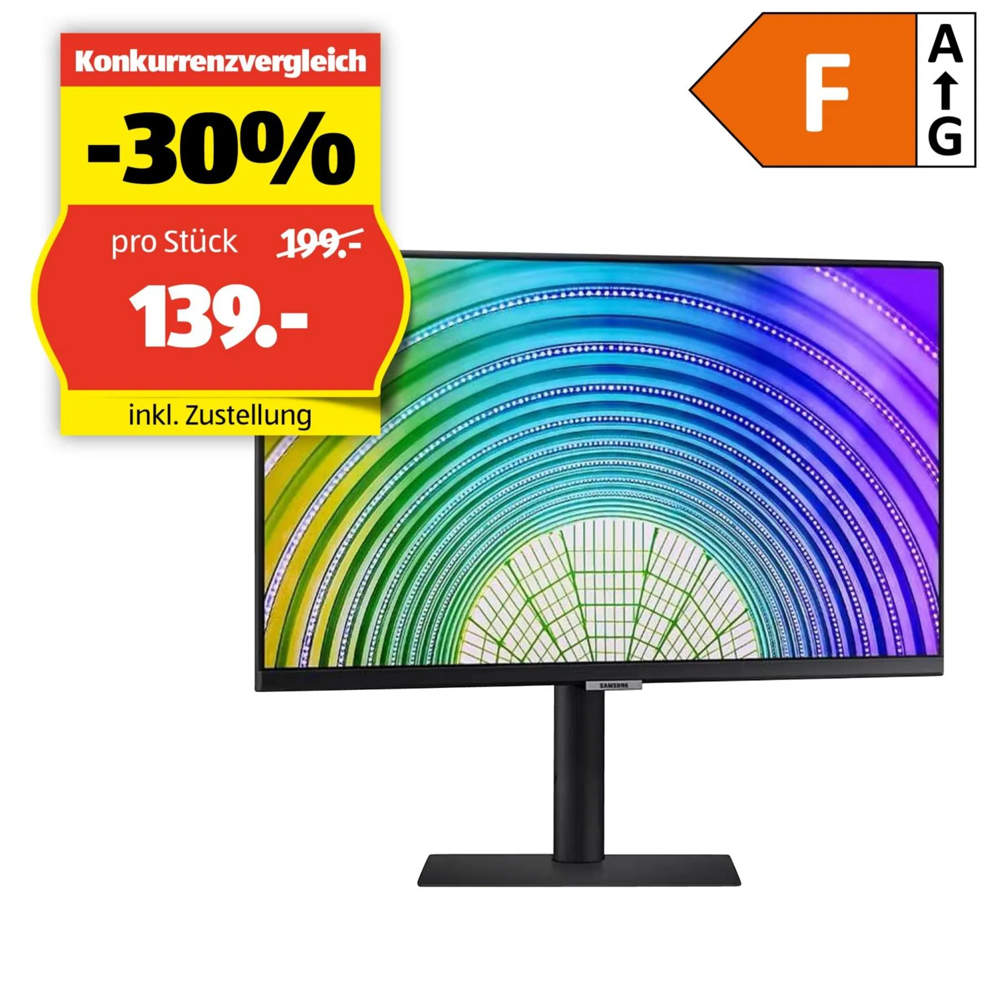 SAMSUNG Monitor 24" LS24A600UCUXEN