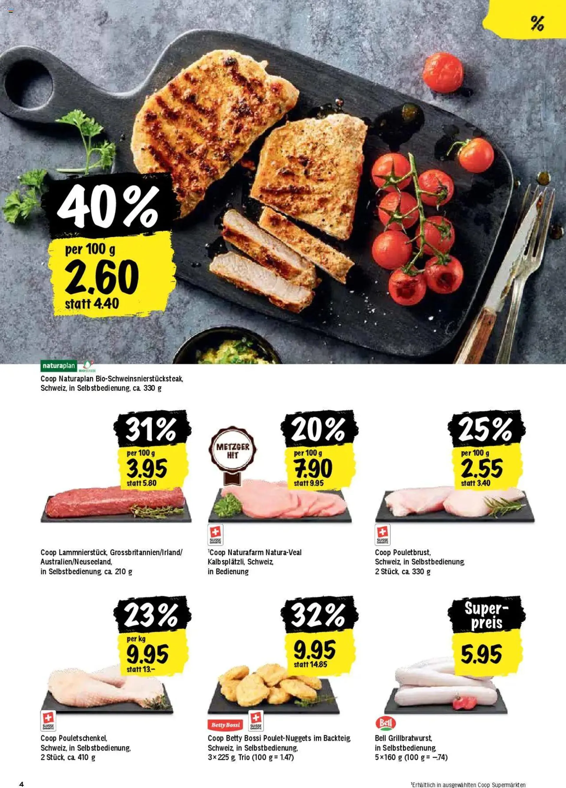 Coop Aktionen von 6. August bis 11. August 2024 - Prospekt seite  4