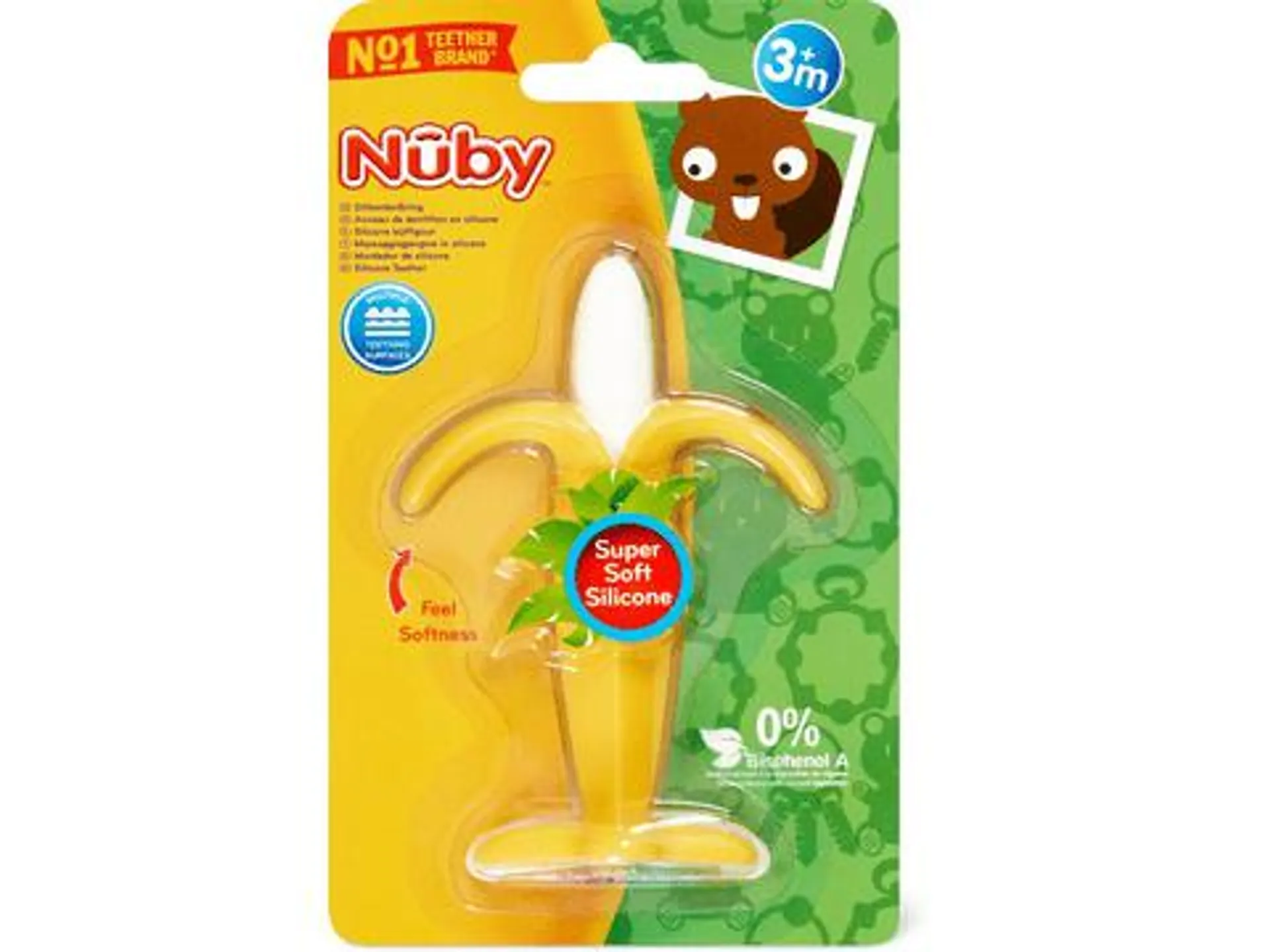 Nûby Silikon Beissring Banane
