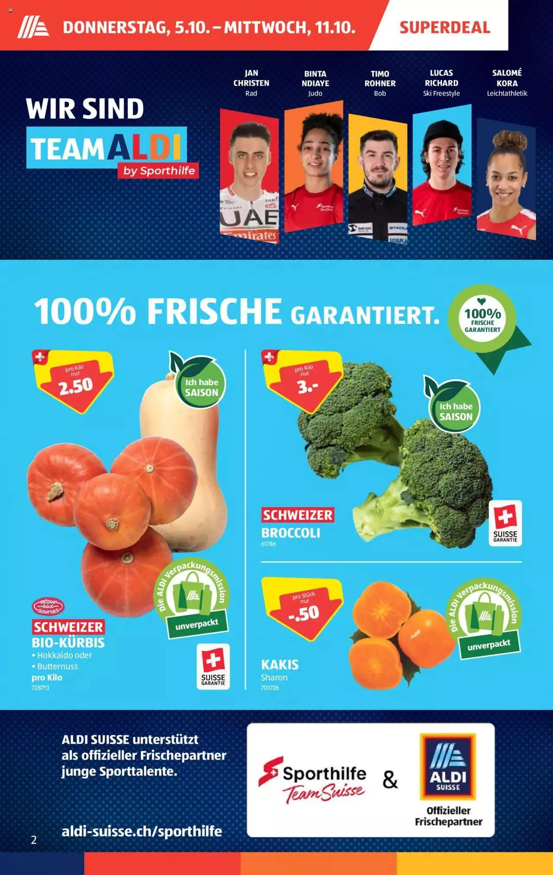 Aldi Aktionen von 5. Oktober bis 11. Oktober 2023 - Prospekt seite  2
