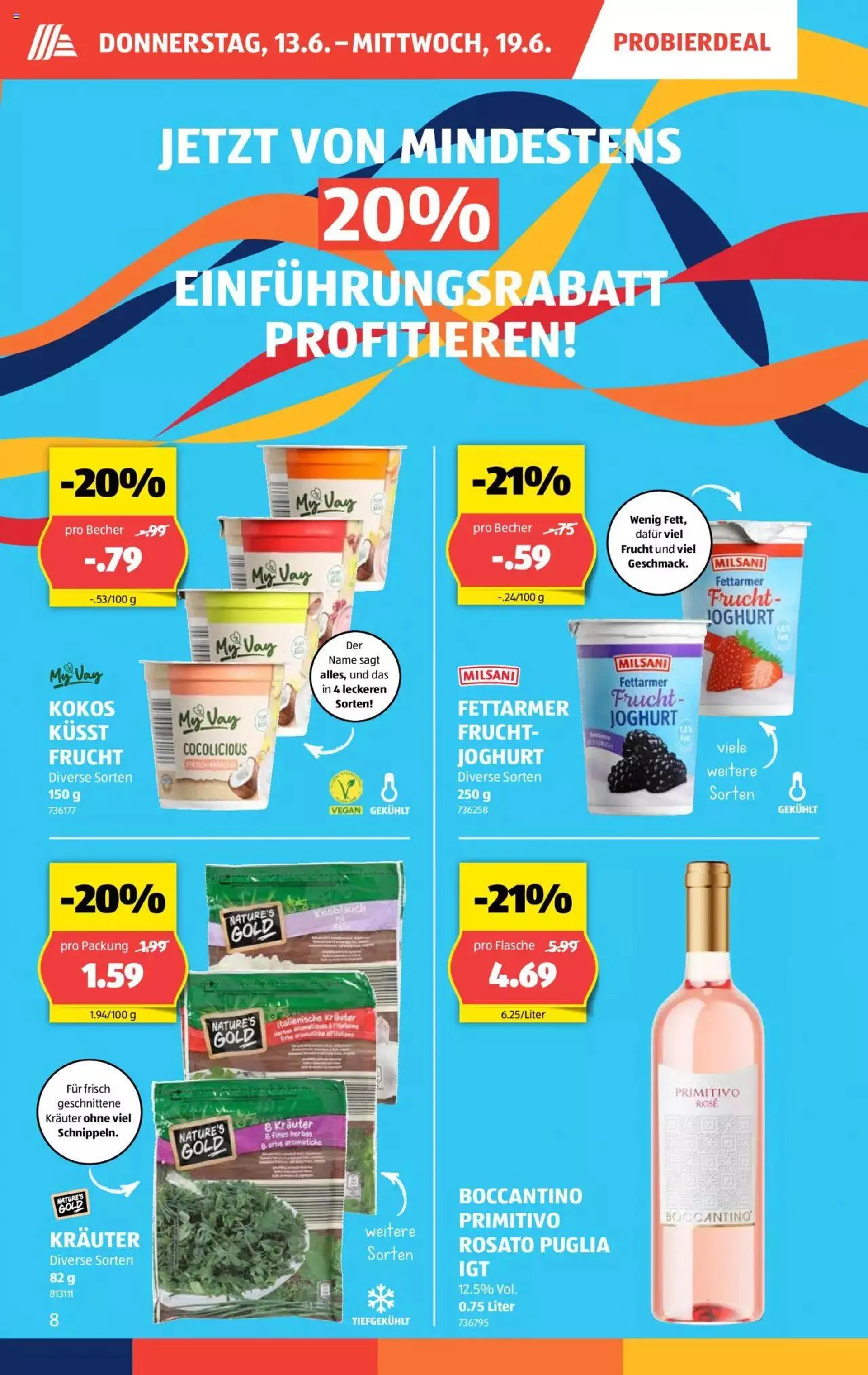 Aldi Aktionen von 13. Juni bis 19. Juni 2024 - Prospekt seite  8