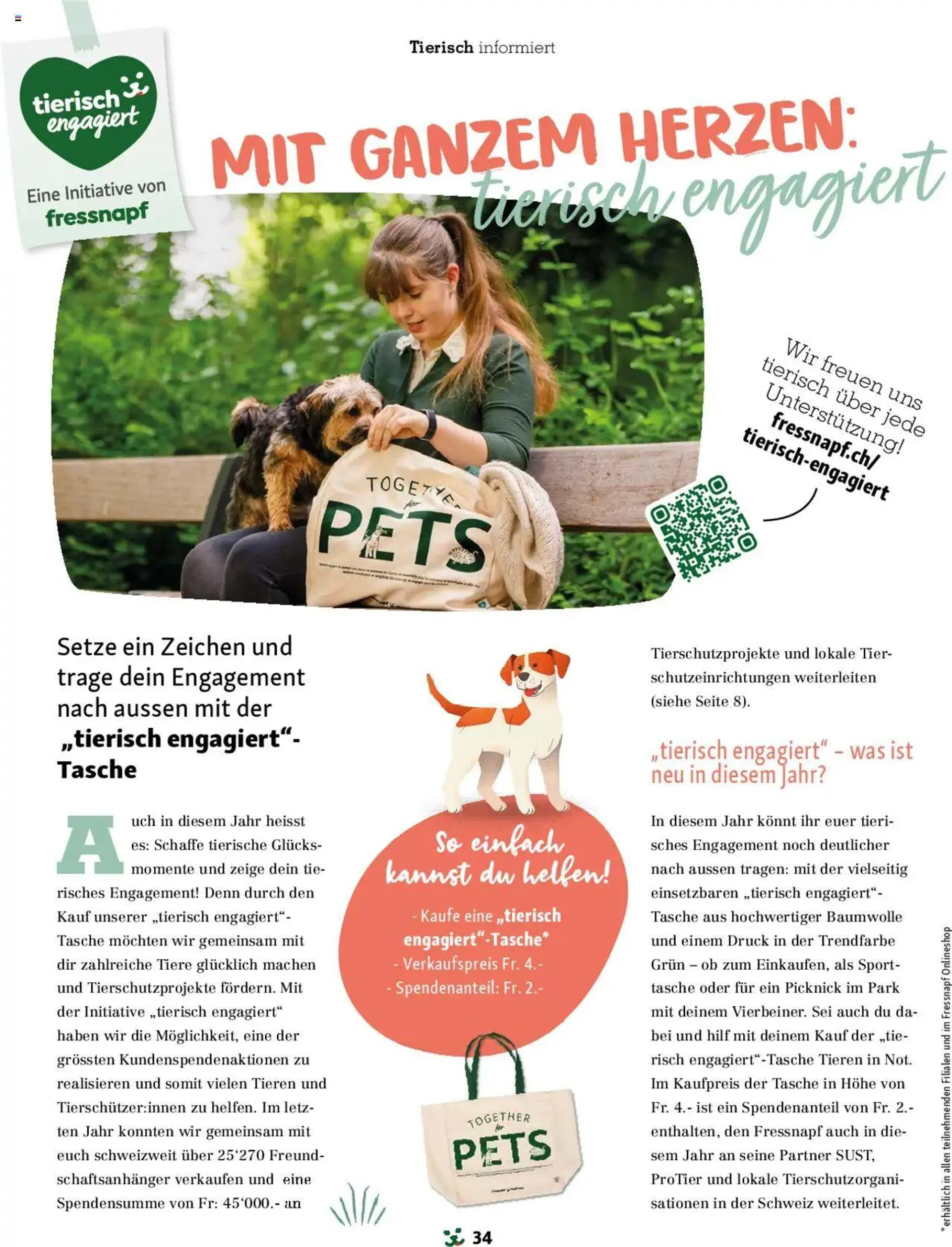 Fressnapf Magazin von 1. September bis 31. Oktober 2024 - Prospekt seite  34