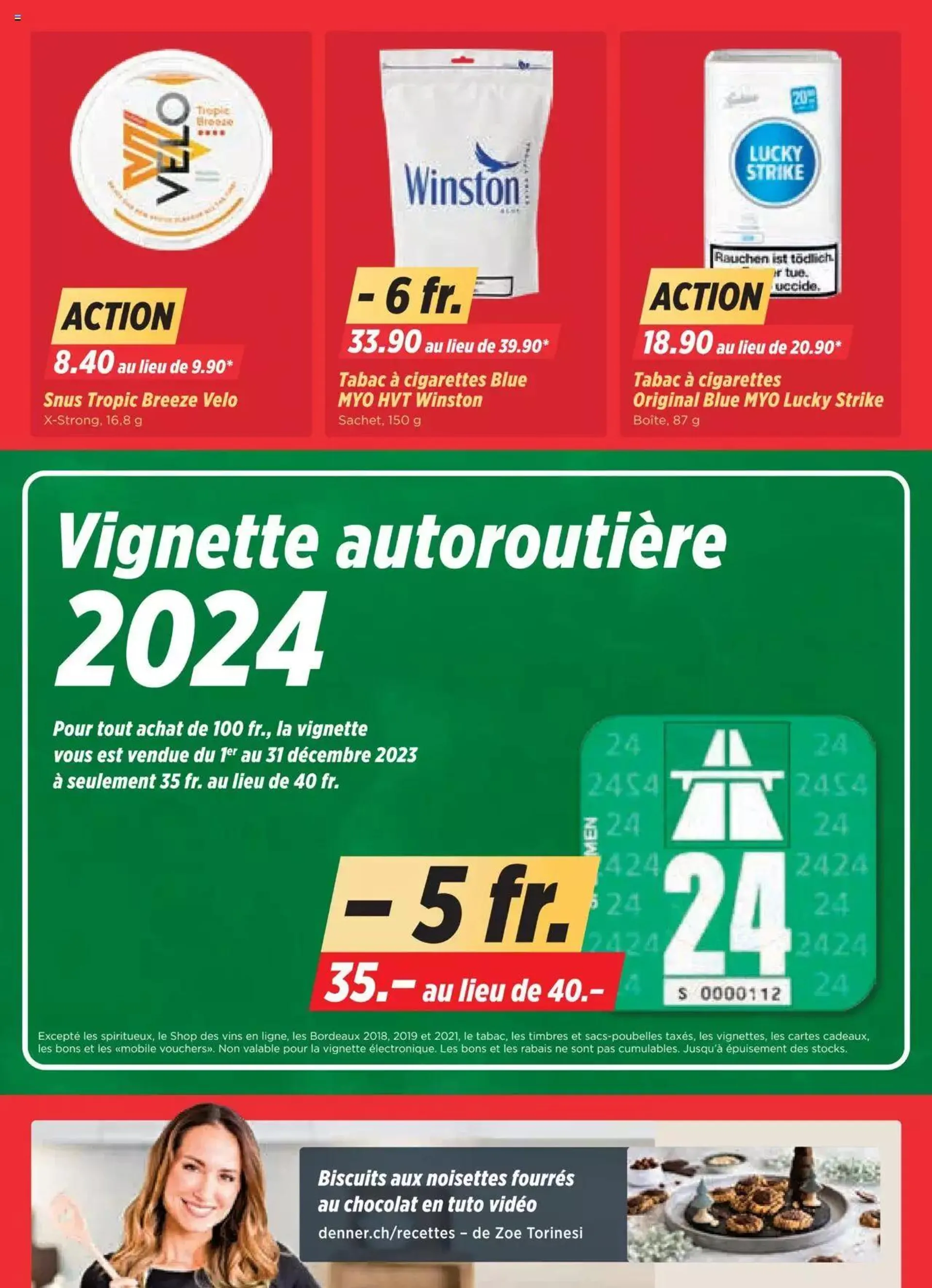 Denner Aktionen FR von 5. Dezember bis 11. Dezember 2023 - Prospekt seite  23