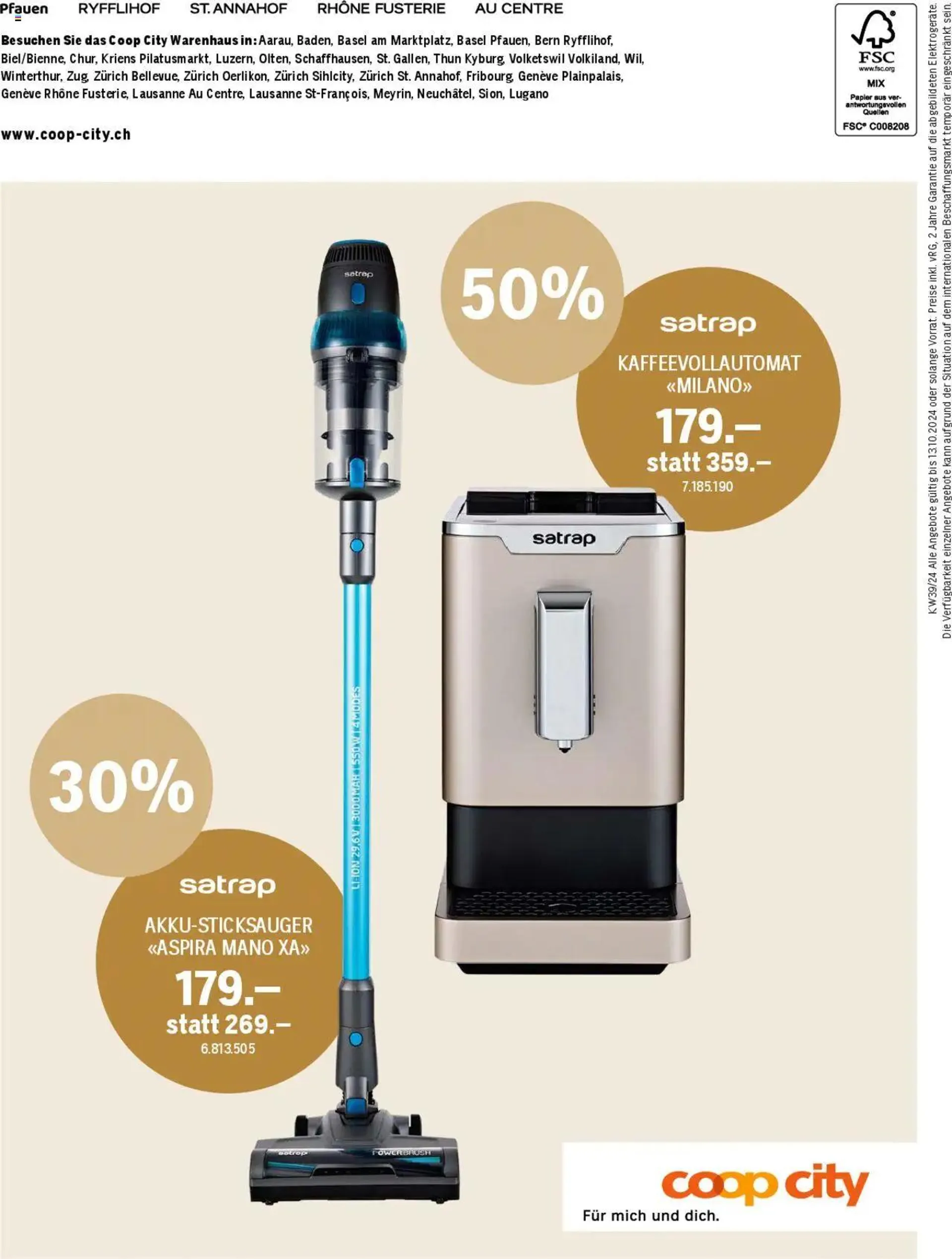 Coop City Magazin von 24. September bis 31. Dezember 2024 - Prospekt seite  32