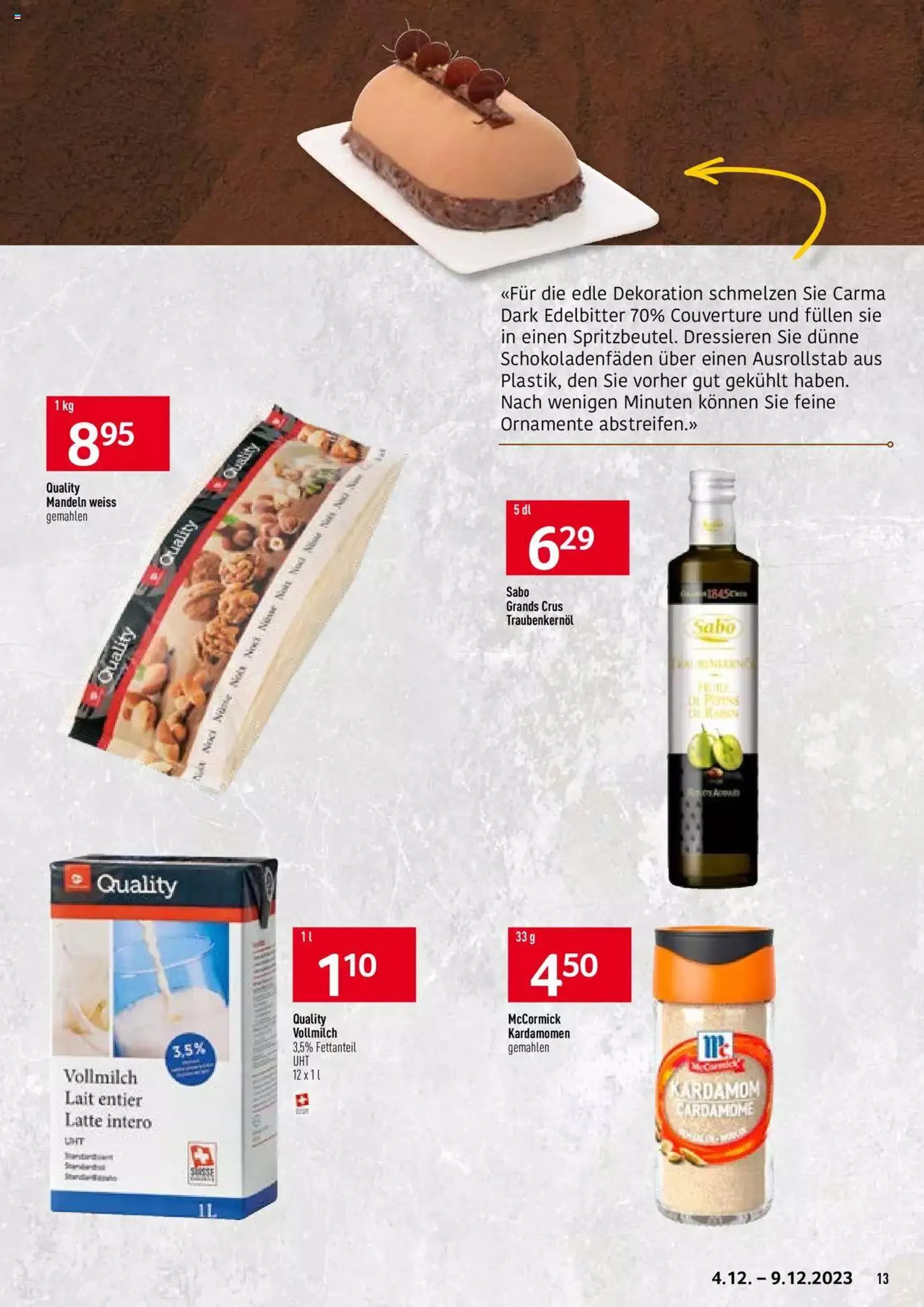 Prodega Aktionen Bäckerei von 4. Dezember bis 9. Dezember 2023 - Prospekt seite  13