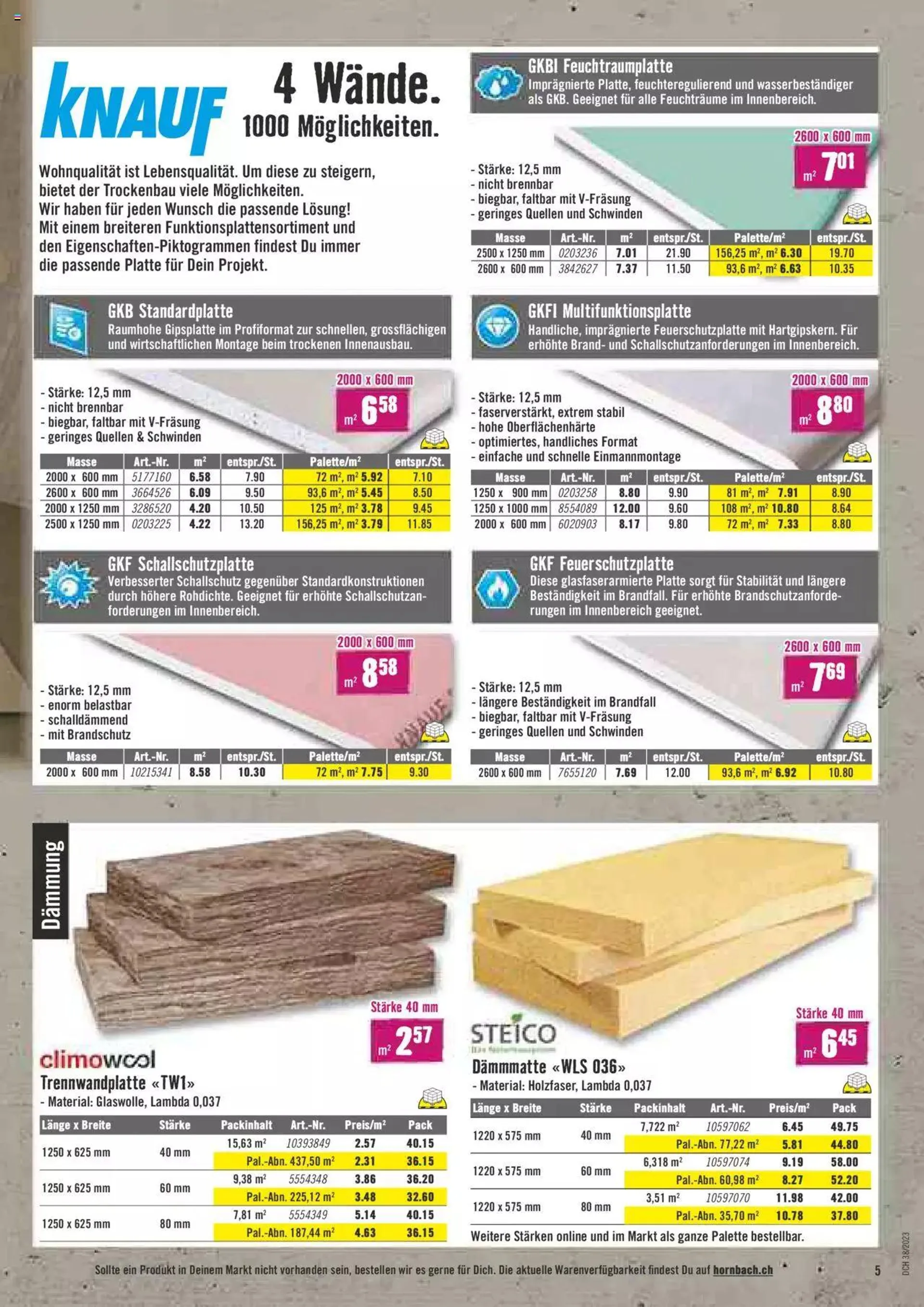 Hornbach Aktionen von 20. September bis 16. Oktober 2023 - Prospekt seite  5