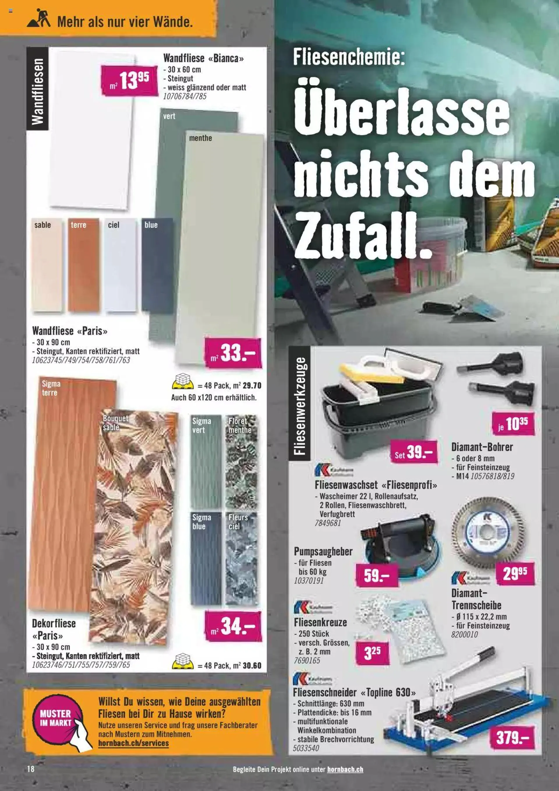 Hornbach Aktionen von 20. September bis 16. Oktober 2023 - Prospekt seite  18