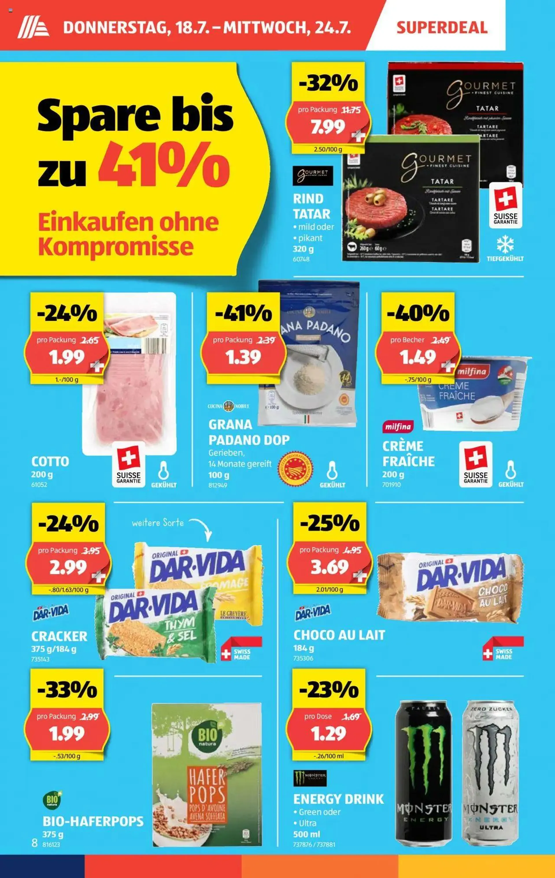 Aldi Aktionen von 18. Juli bis 24. Juli 2024 - Prospekt seite  8