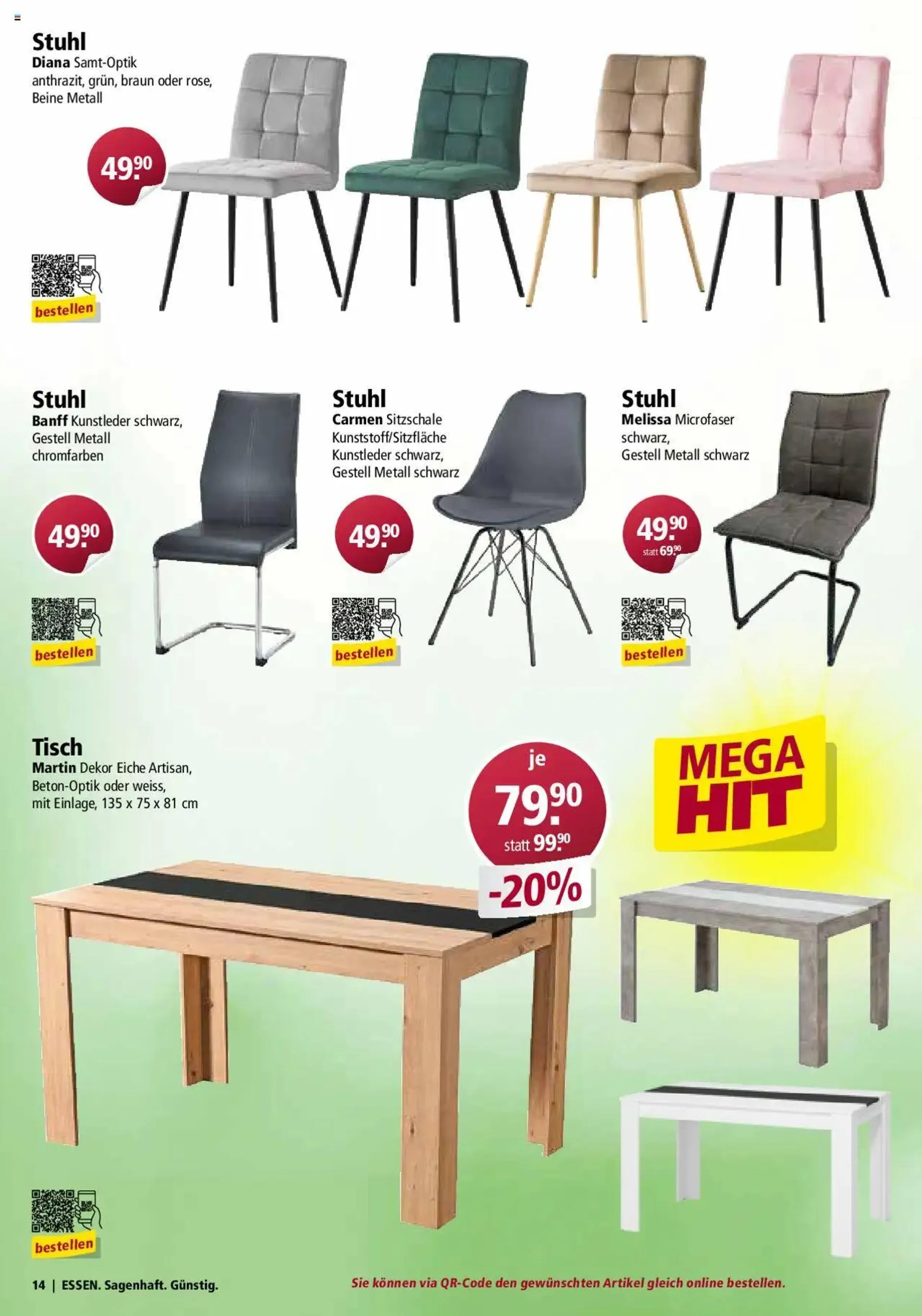 Otto's Moebelflyer von 1. September bis 31. Oktober 2024 - Prospekt seite  14