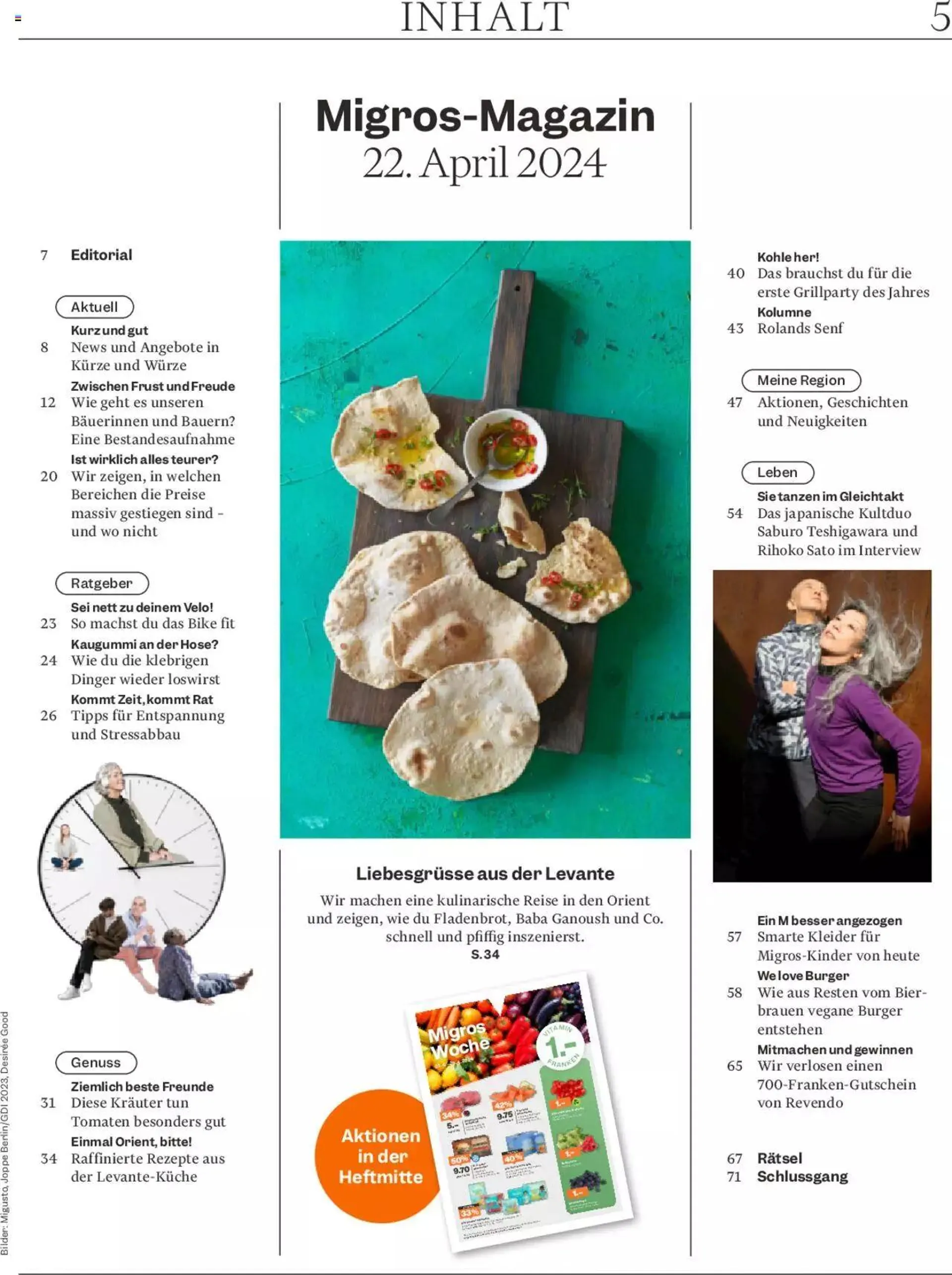 Migros - Magazin von 23. April bis 29. April 2024 - Prospekt seite  5