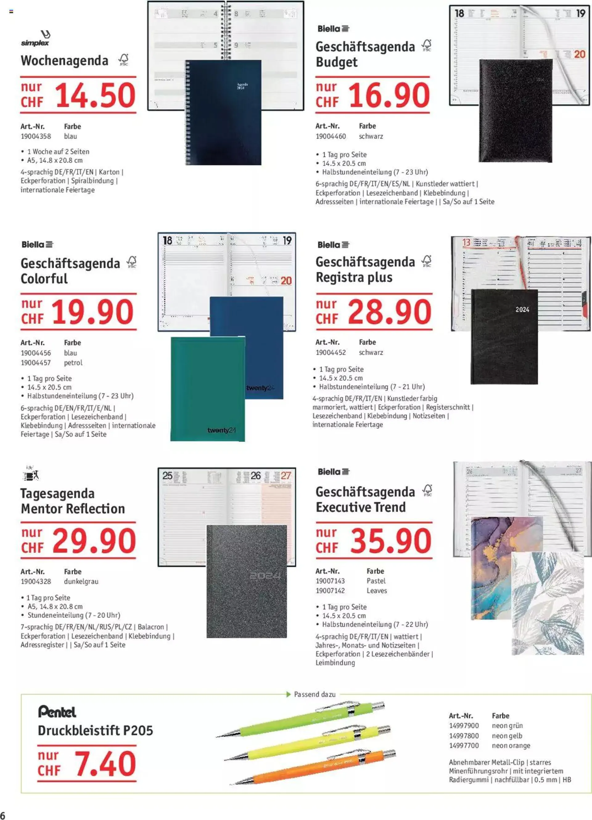 Office World Aktionen Agenden & Kalender von 27. September bis 31. Dezember 2023 - Prospekt seite  6
