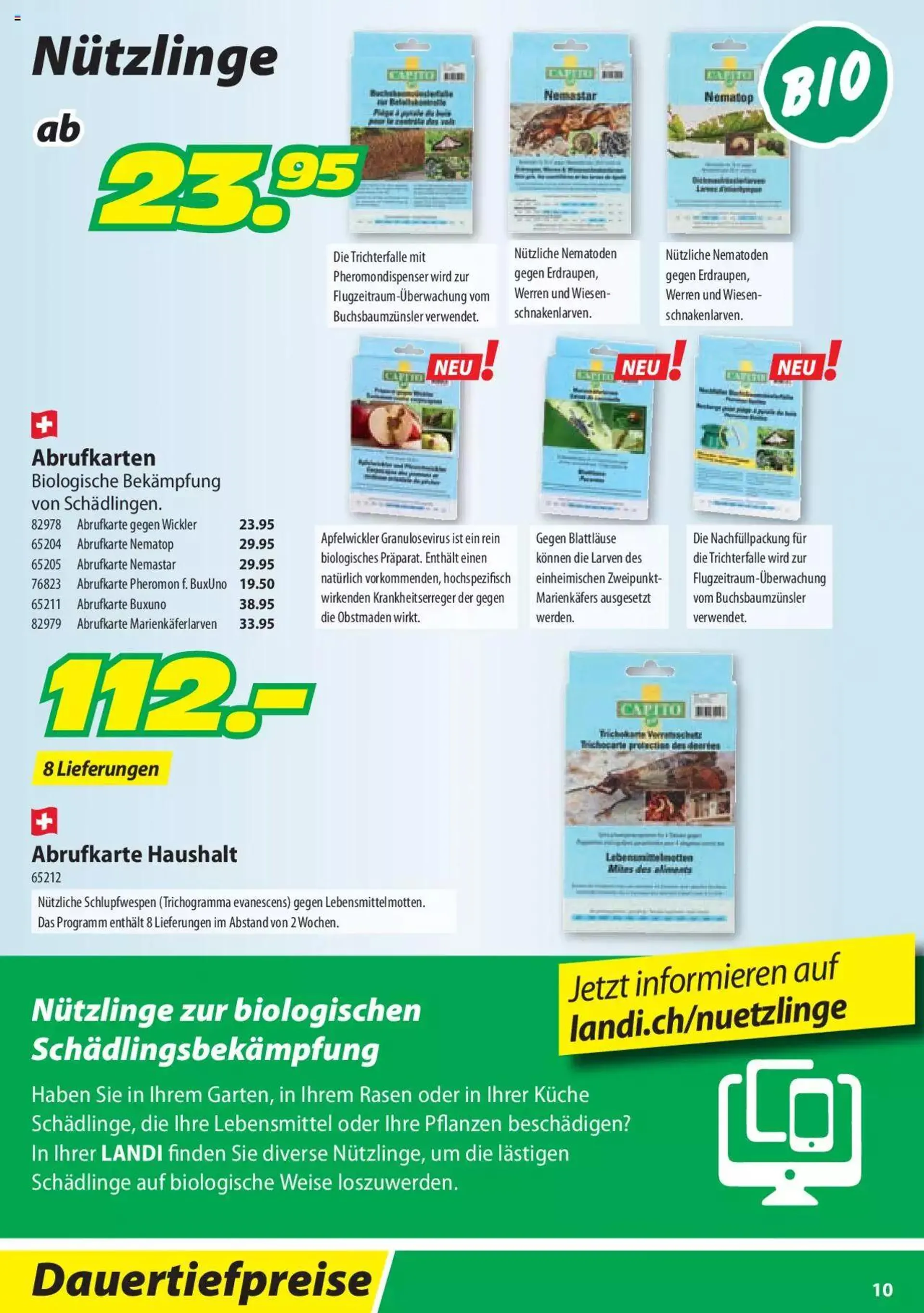 Landi - Pflanzenschutz und Dünger 2022 von 8. Februar bis 31. Dezember 2023 - Prospekt seite  10